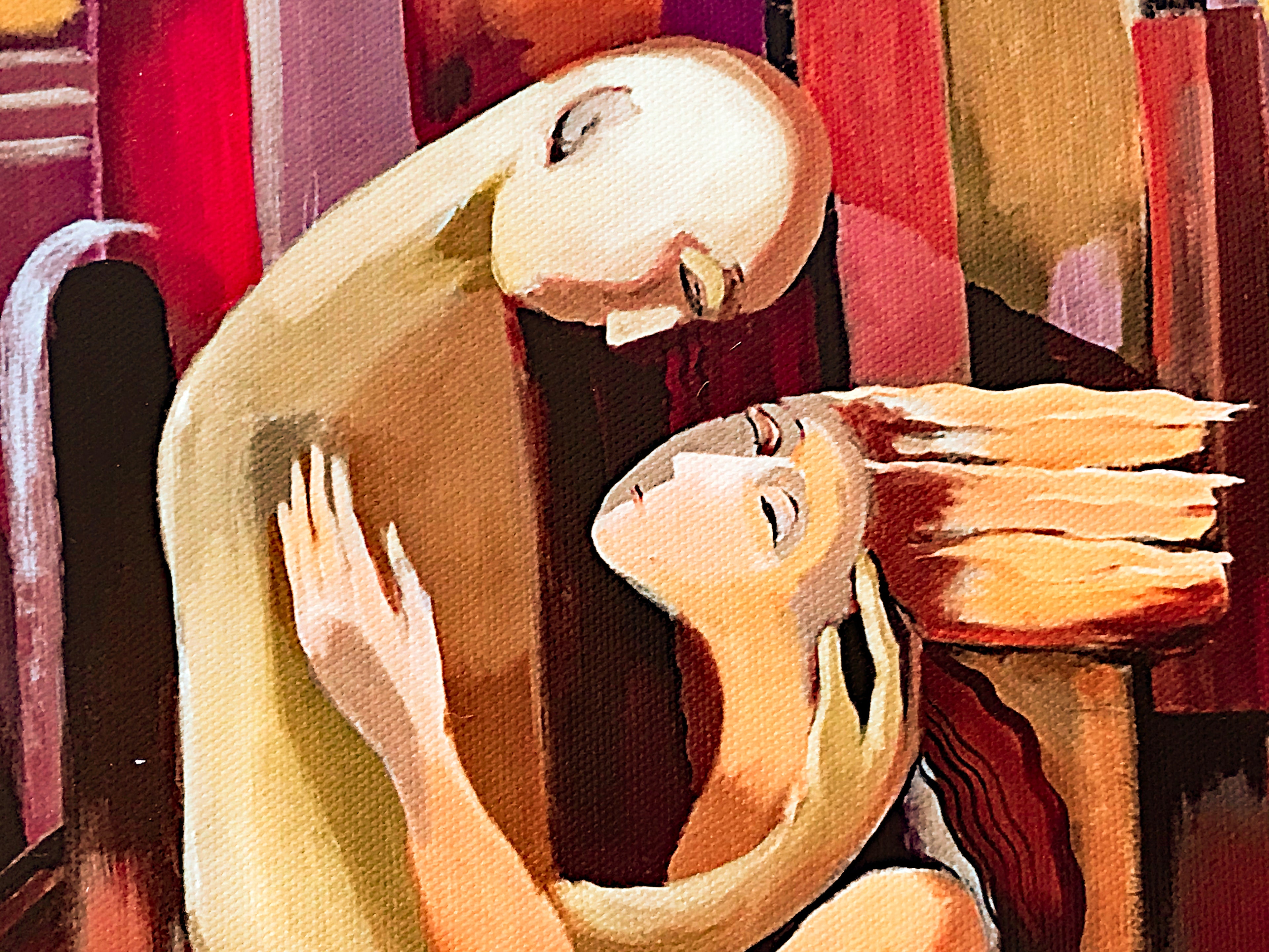 First Date Rafael Saryan Canvas Giclée Print Artist Hand Signed and Numbered