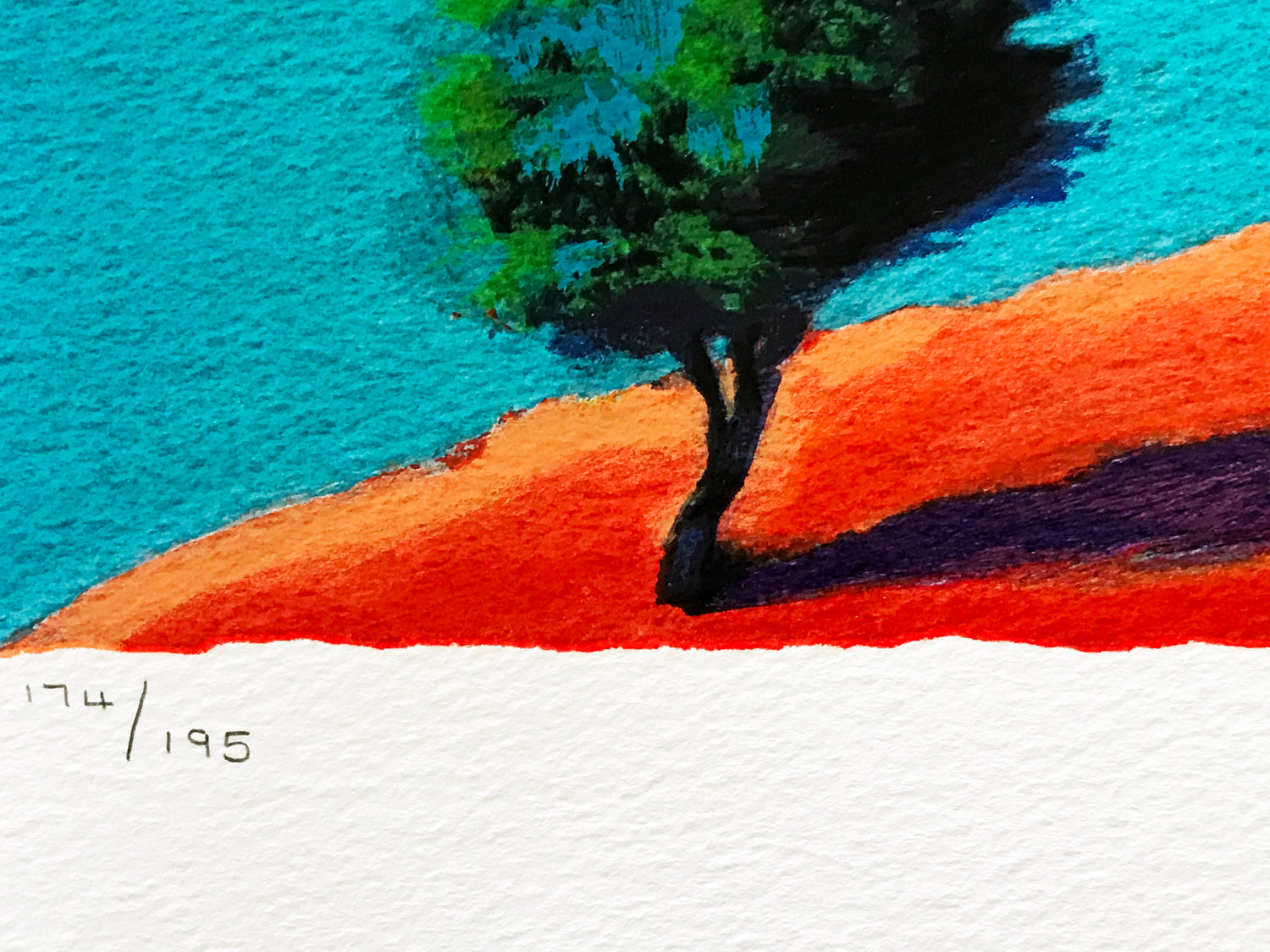 Into the Blue Paul Powis Serigraph Print Artist Hand Signed and Numbered