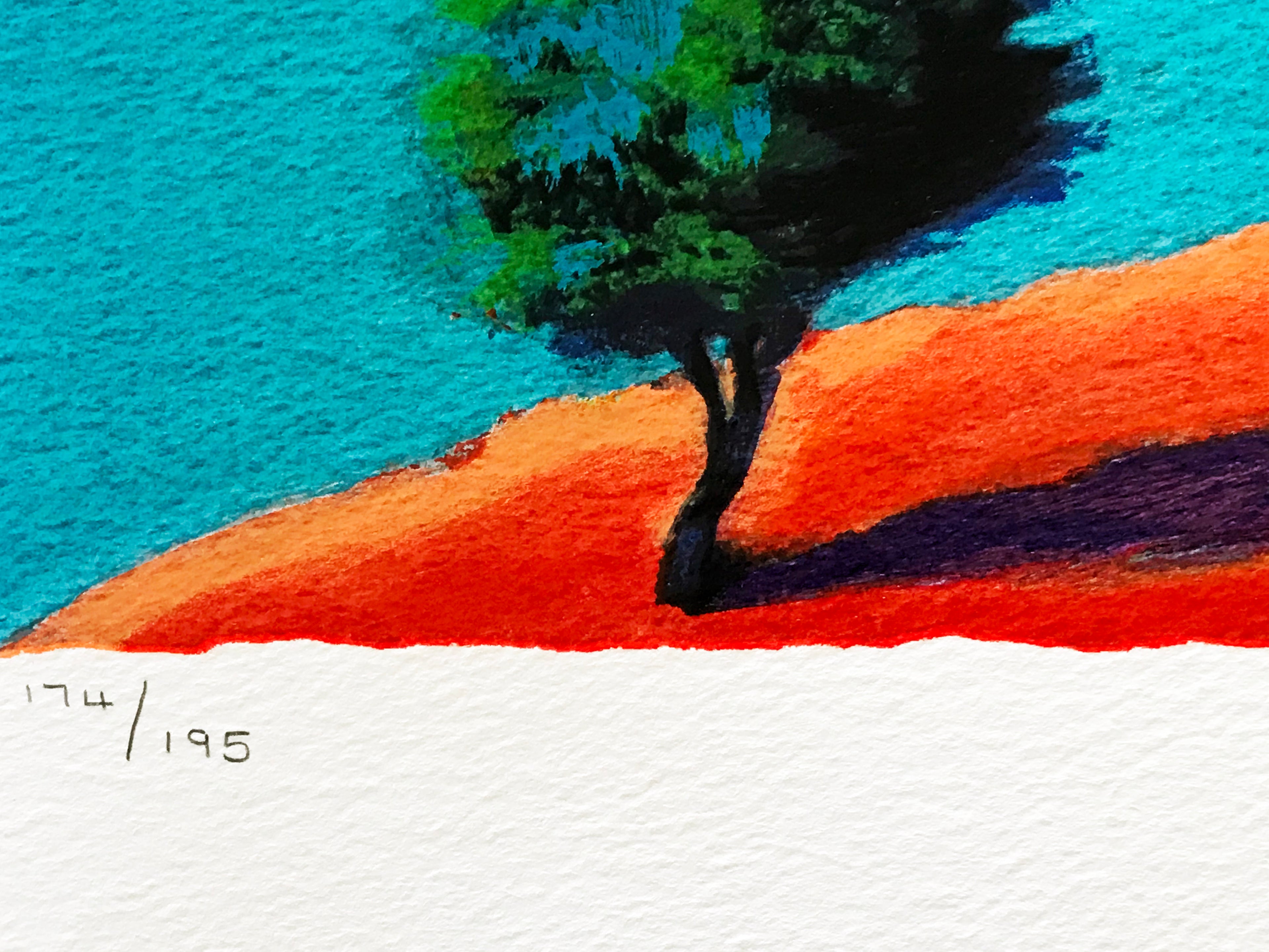 Into the Blue Paul Powis Serigraph Print Artist Hand Signed and Numbered