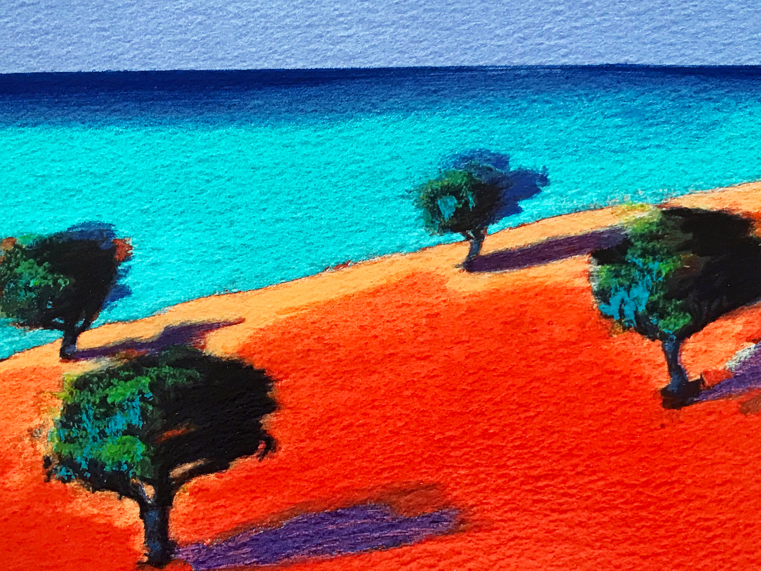 Into the Blue Paul Powis Serigraph Print Artist Hand Signed and Numbered