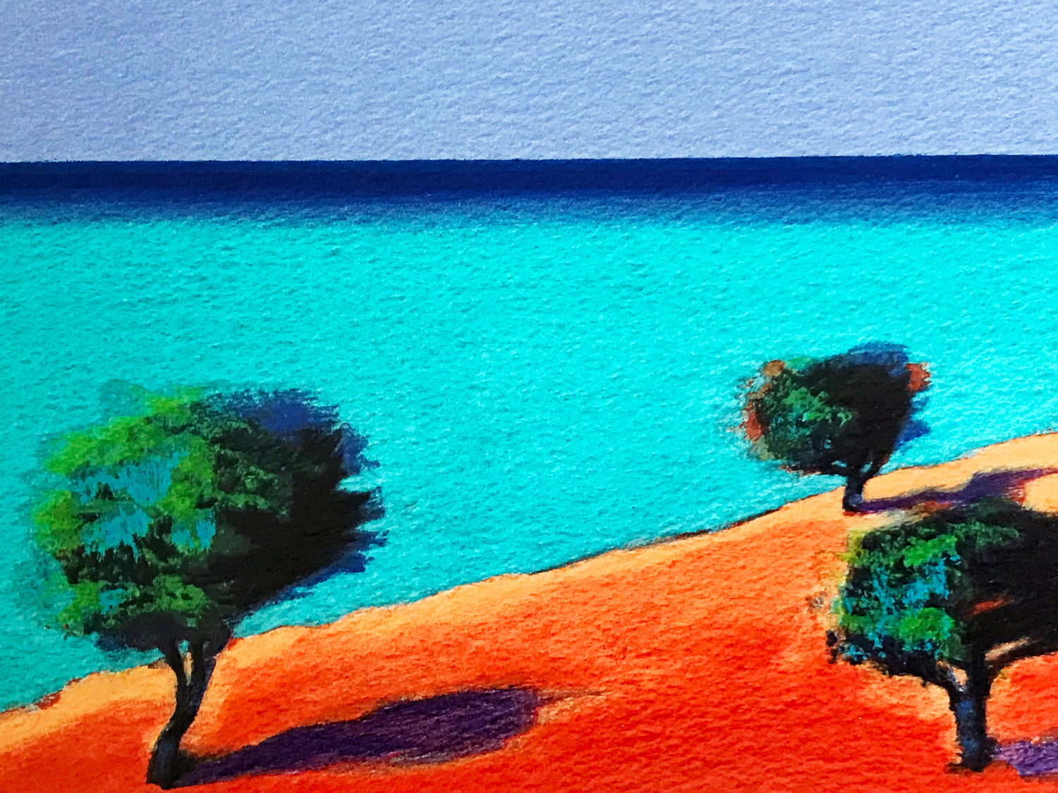 Into the Blue Paul Powis Serigraph Print Artist Hand Signed and Numbered