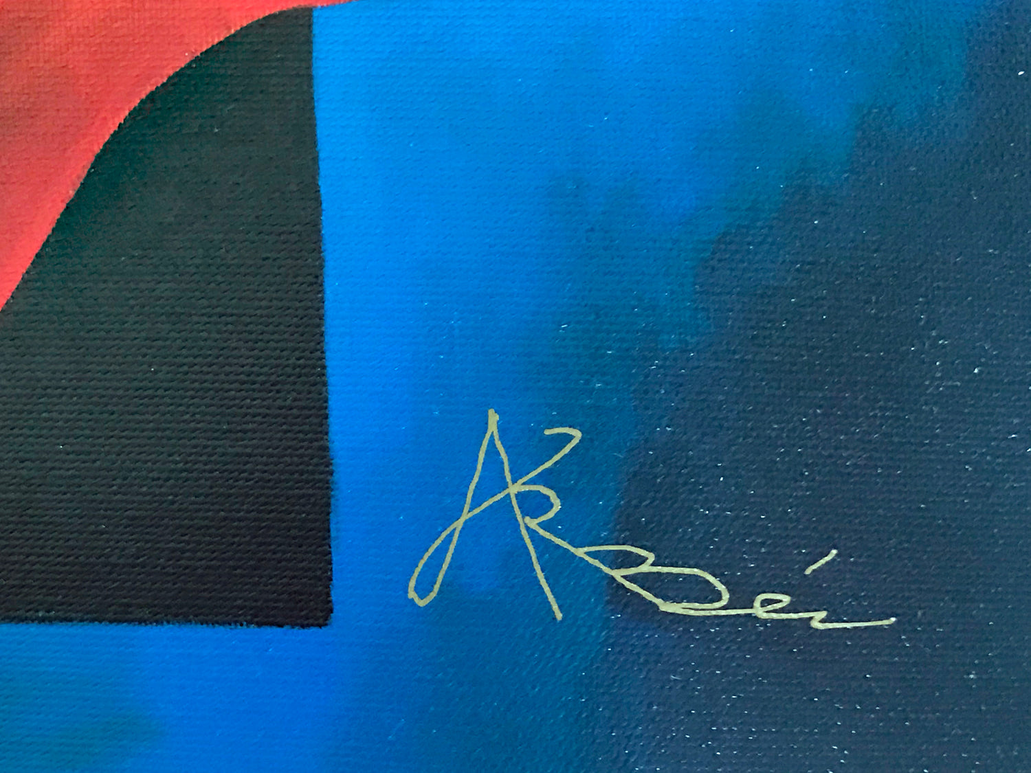 Guitar Melody Arbe Ara Berberyan Canvas Giclée Print Artist Hand Signed and Numbered