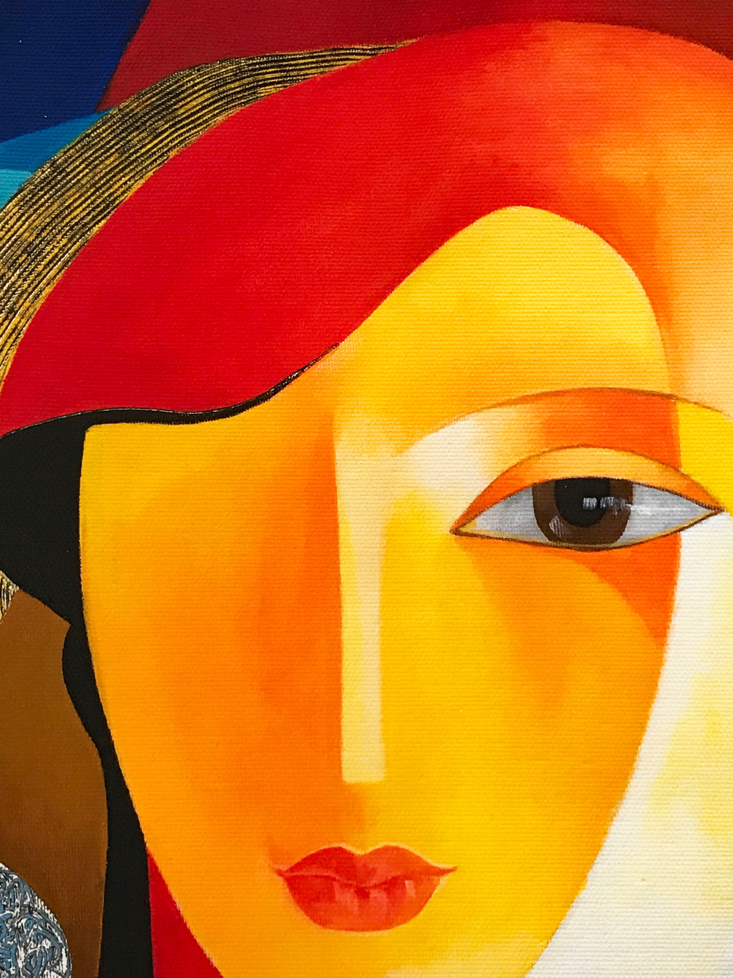 Guitar Melody Arbe Ara Berberyan Canvas Giclée Print Artist Hand Signed and Numbered