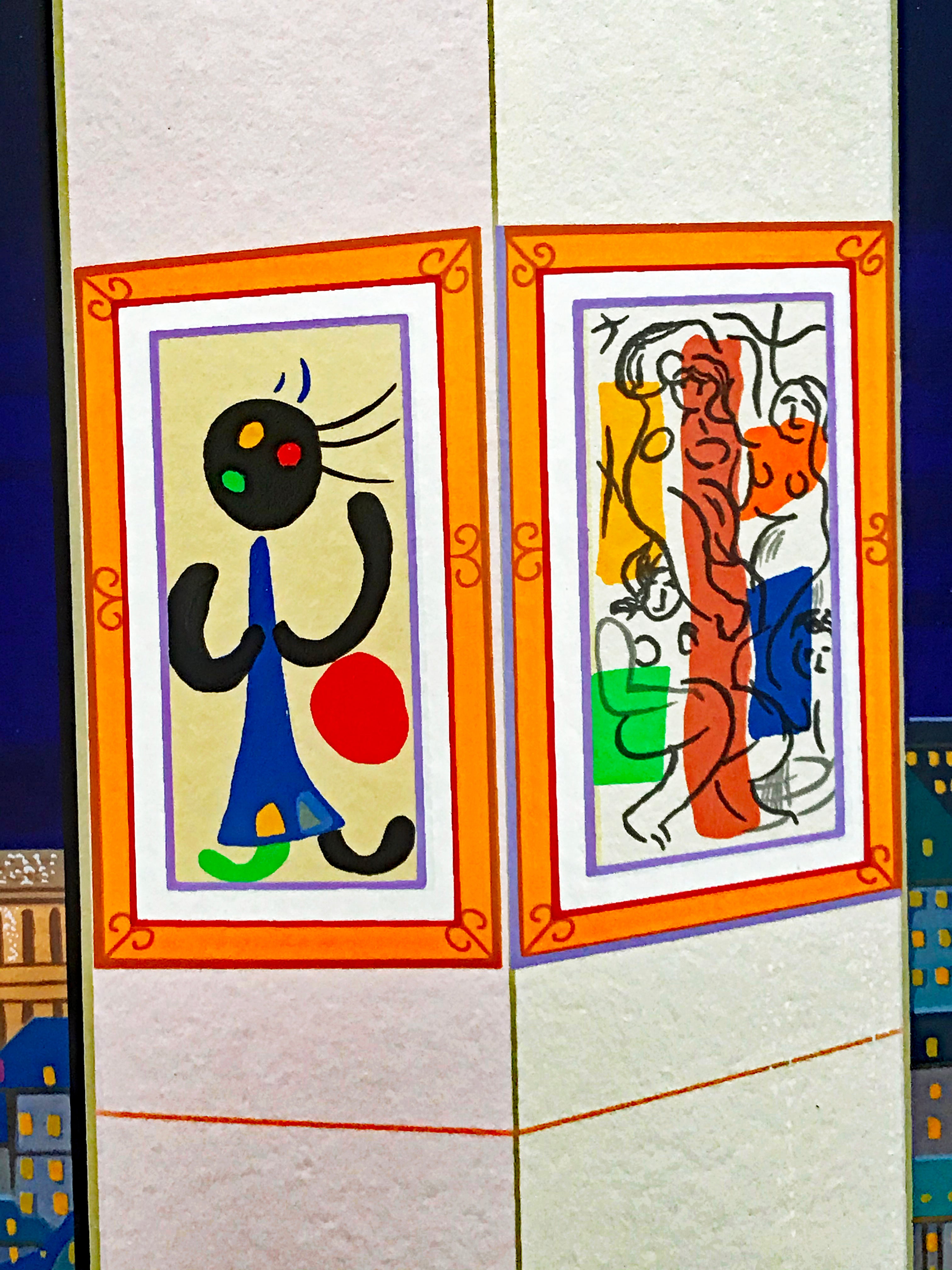 Interior with Buddha Fanch Ledan Artist Proof Serigraph Print Artist Hand Signed and AP Numbered