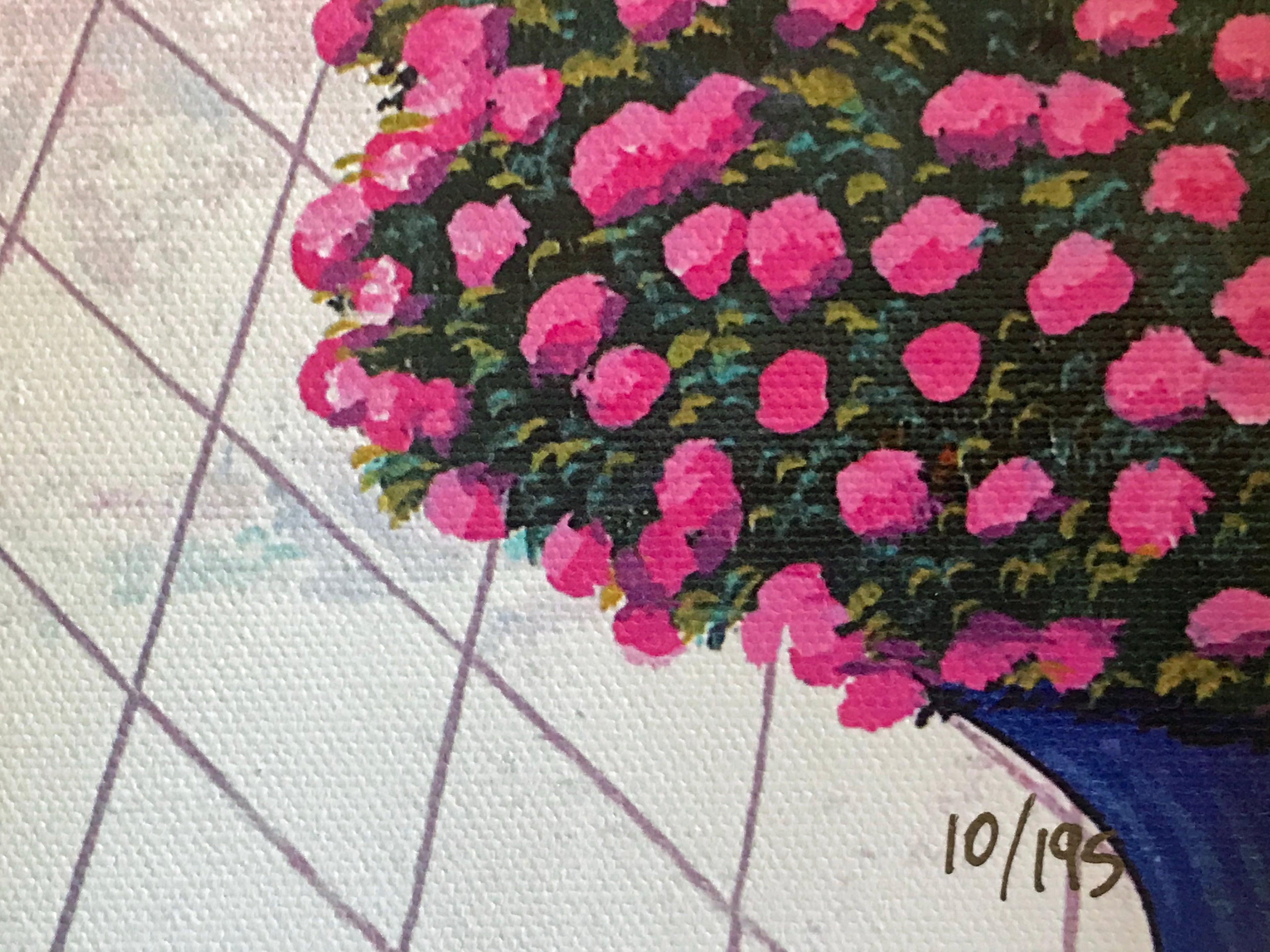 Terrace in the VII Fanch Ledan Canvas Giclée Print Artist Hand Signed and Numbered