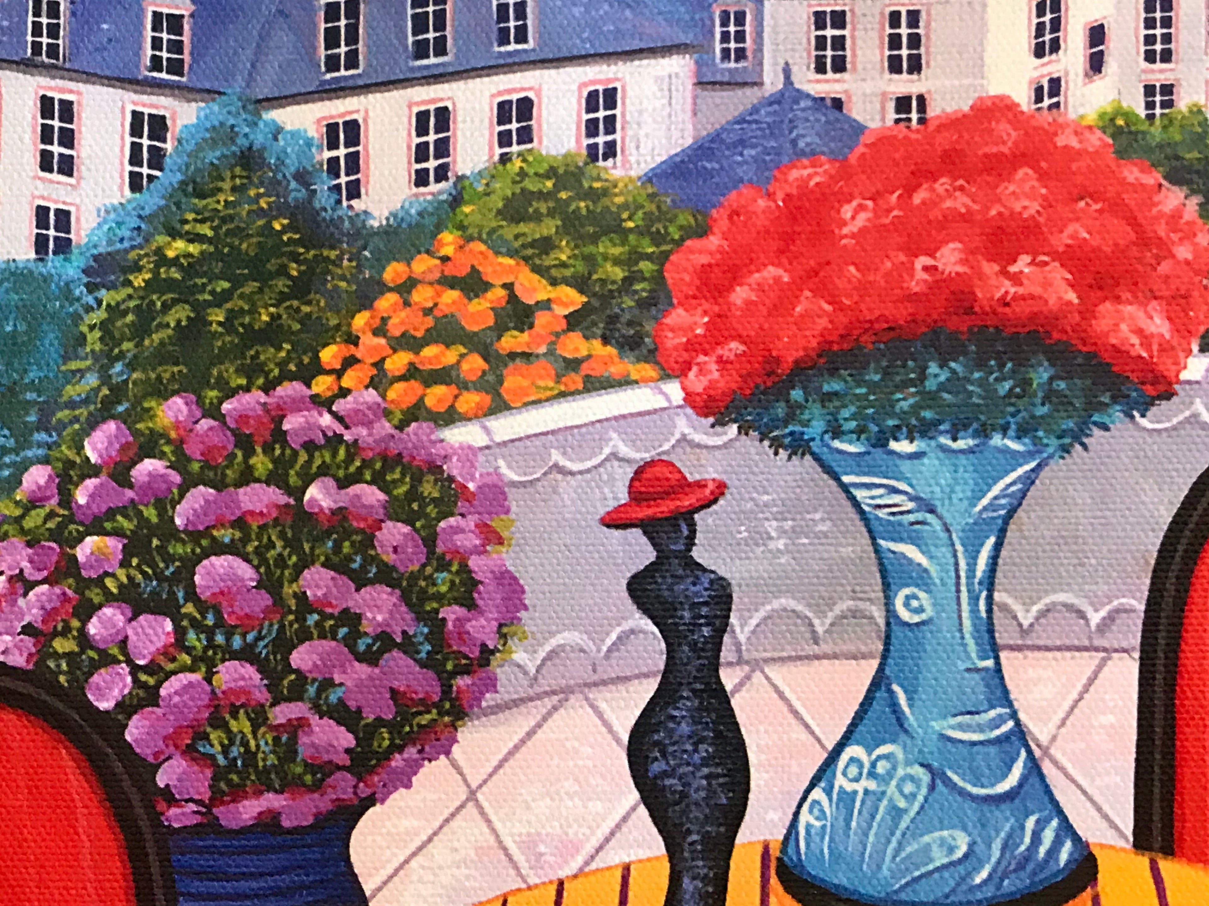 Terrace in the VII Fanch Ledan Canvas Giclée Print Artist Hand Signed and Numbered