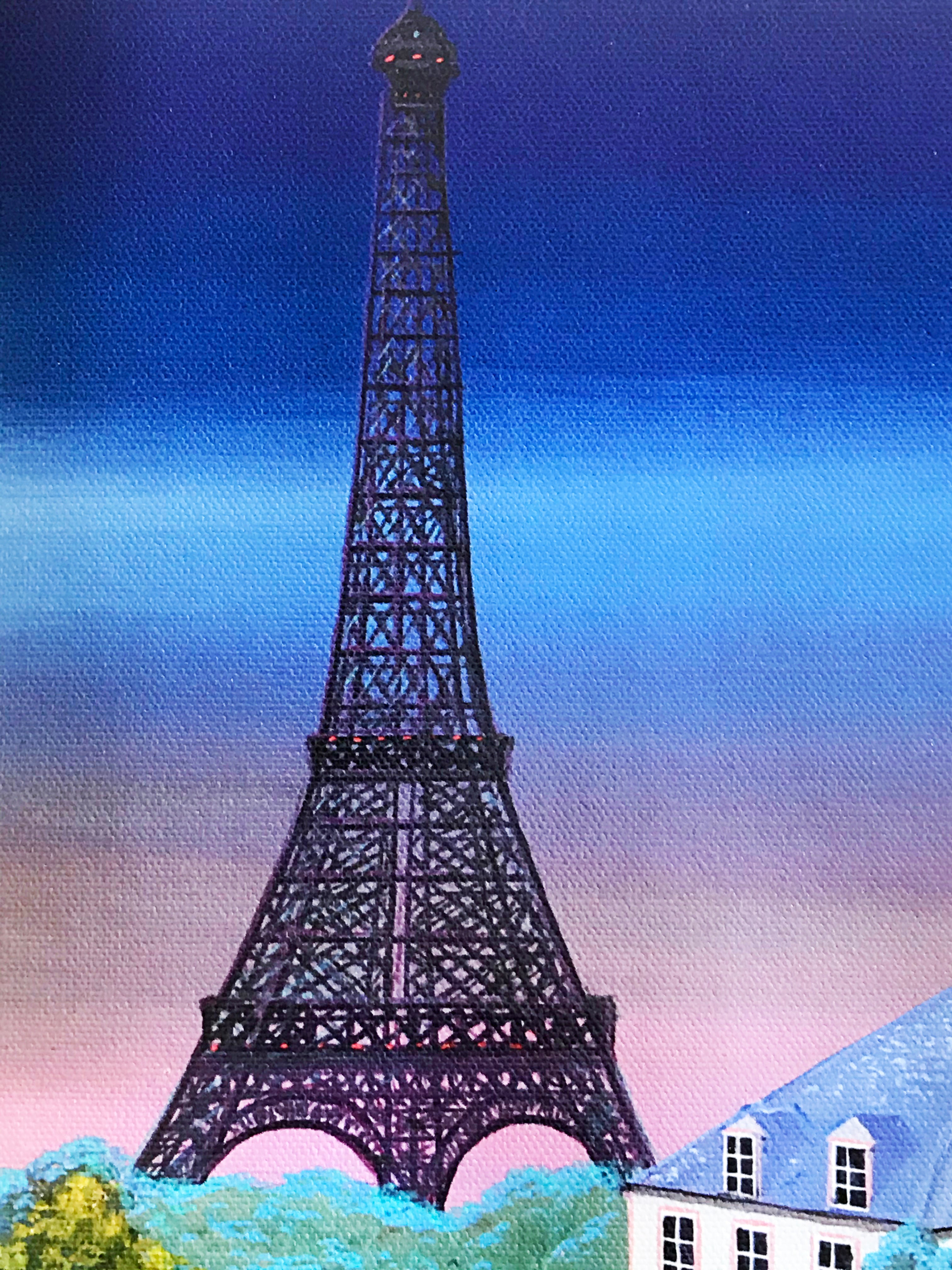 Terrace in the VII Fanch Ledan Canvas Giclée Print Artist Hand Signed and Numbered