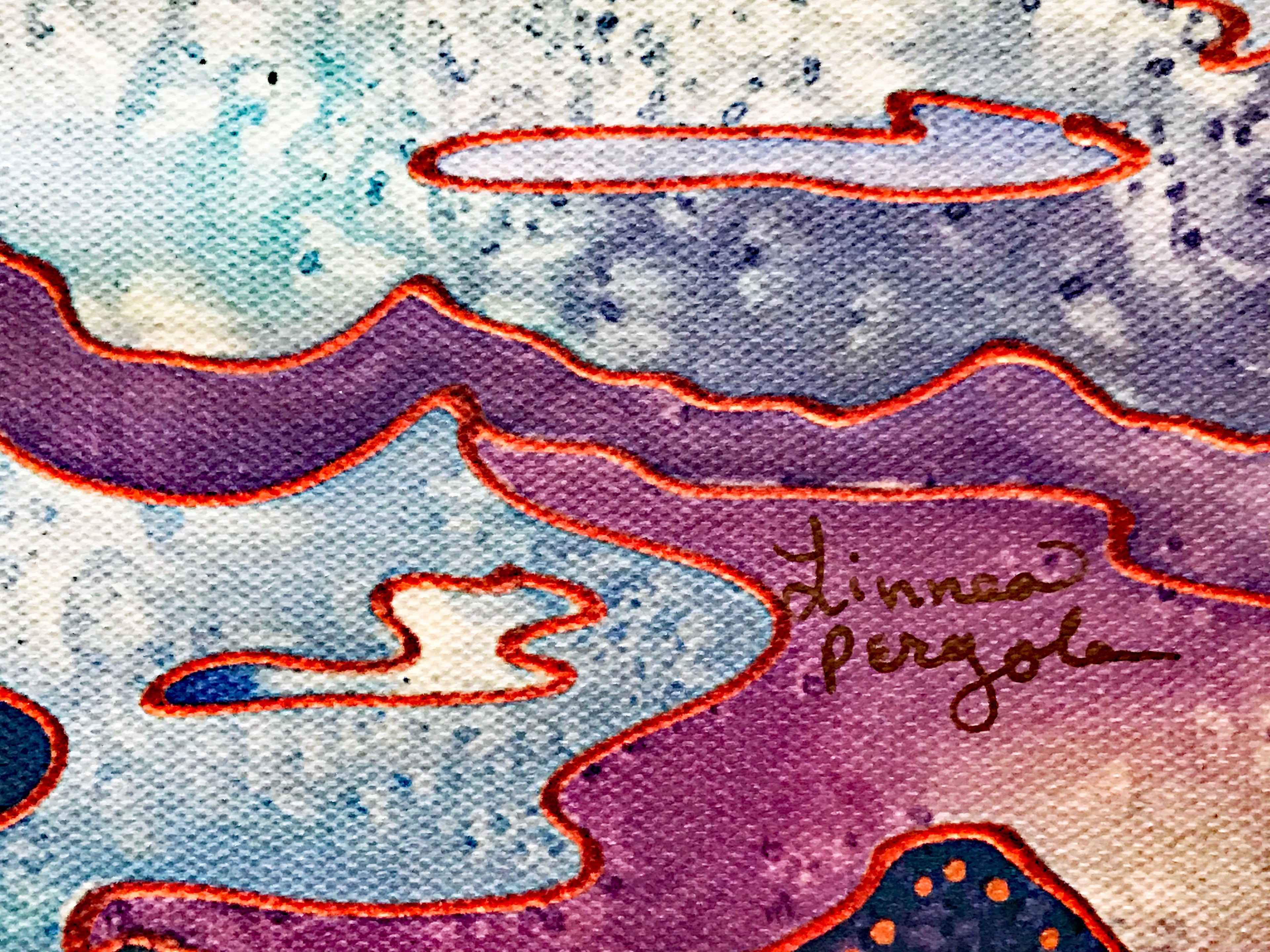 Stork in Swamp Linnea Pergola Canvas Giclée Print Artist Hand Signed and Numbered