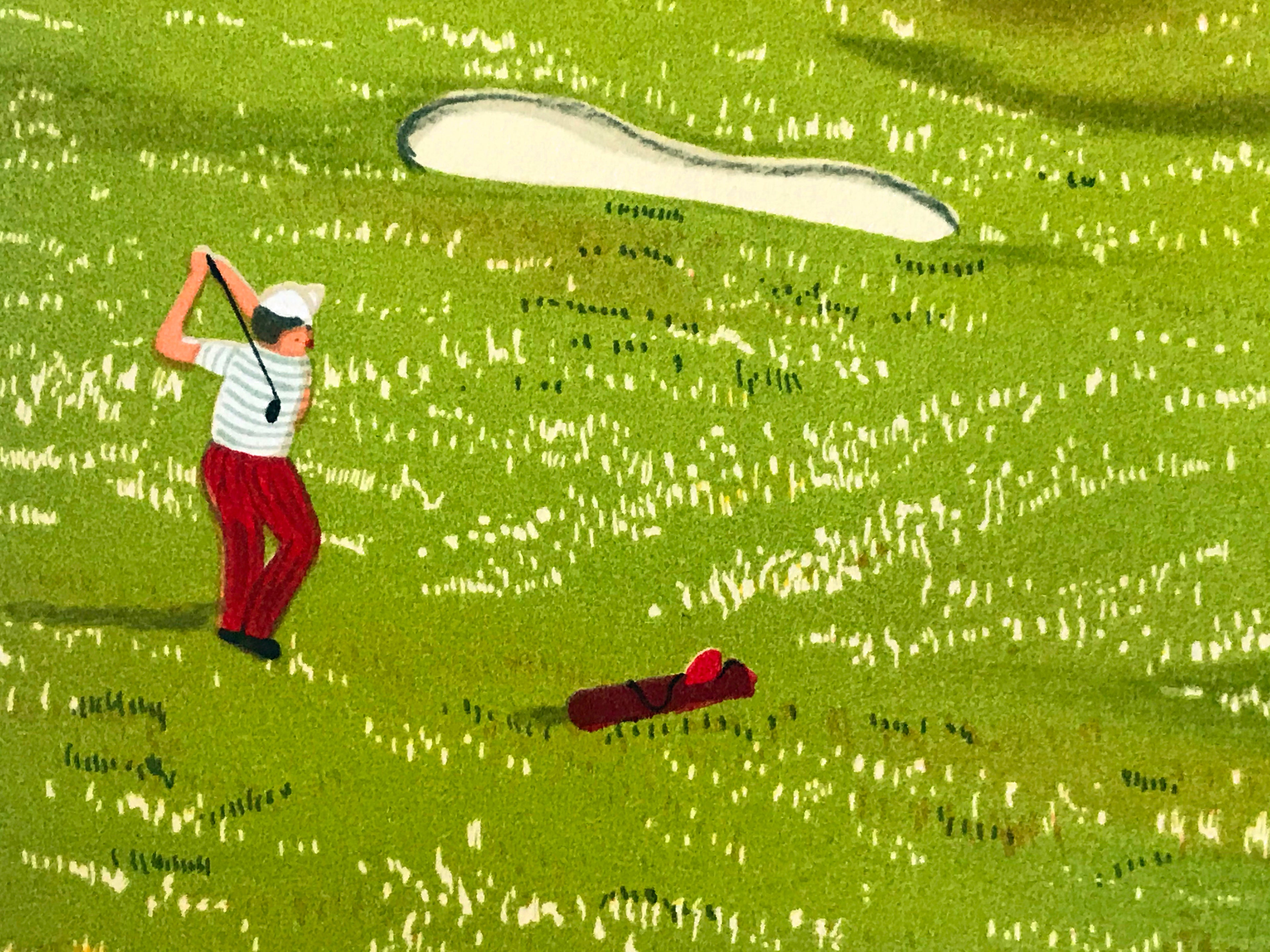 Golf Club of St Andrew Fanch Ledan Artist Proof Lithograph Artist Hand Signed and AP Numbered