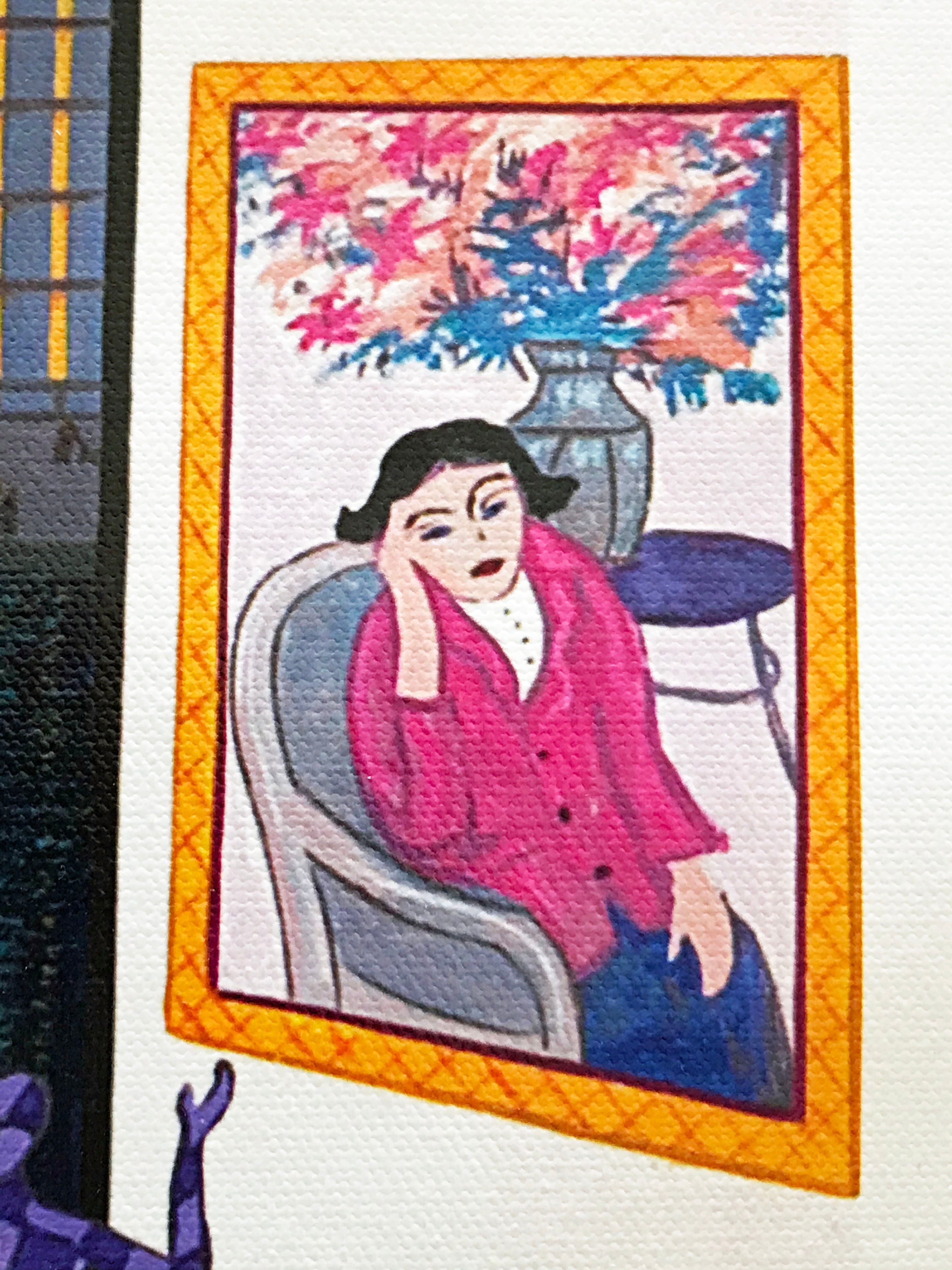 Interior with Brazilin Fanch Ledan Canvas Giclée Print Artist Hand Signed and Numbered