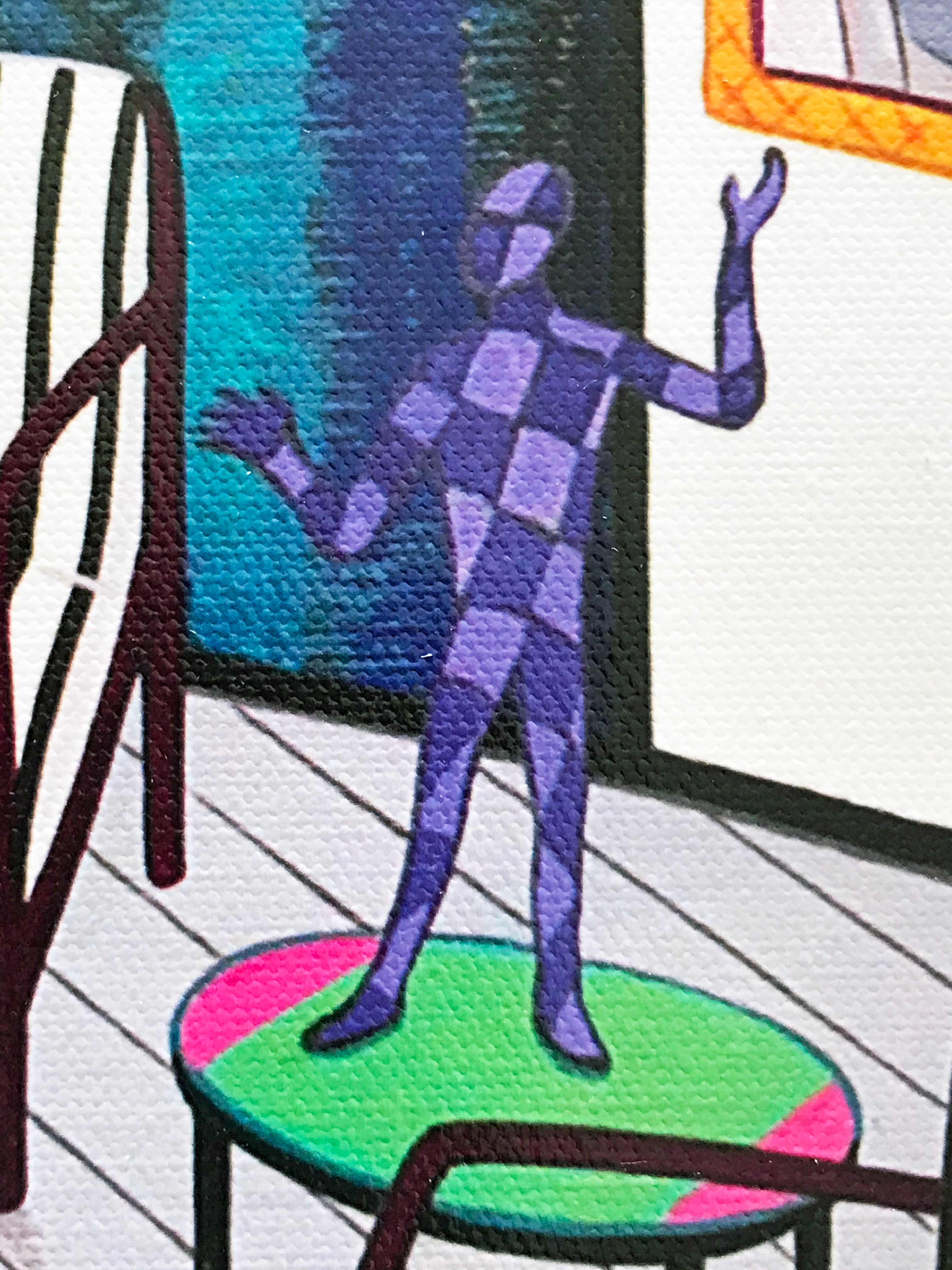 Interior with Brazilin Fanch Ledan Canvas Giclée Print Artist Hand Signed and Numbered