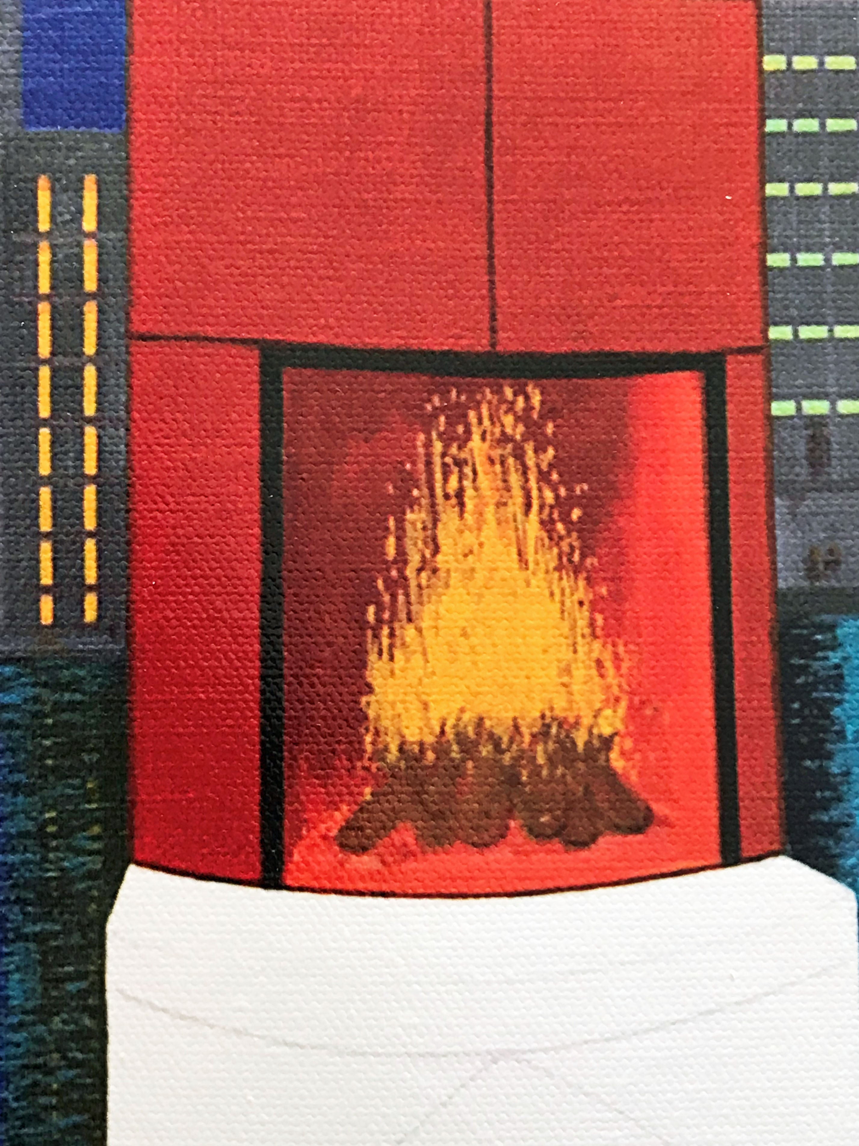 Interior with Brazilin Fanch Ledan Canvas Giclée Print Artist Hand Signed and Numbered