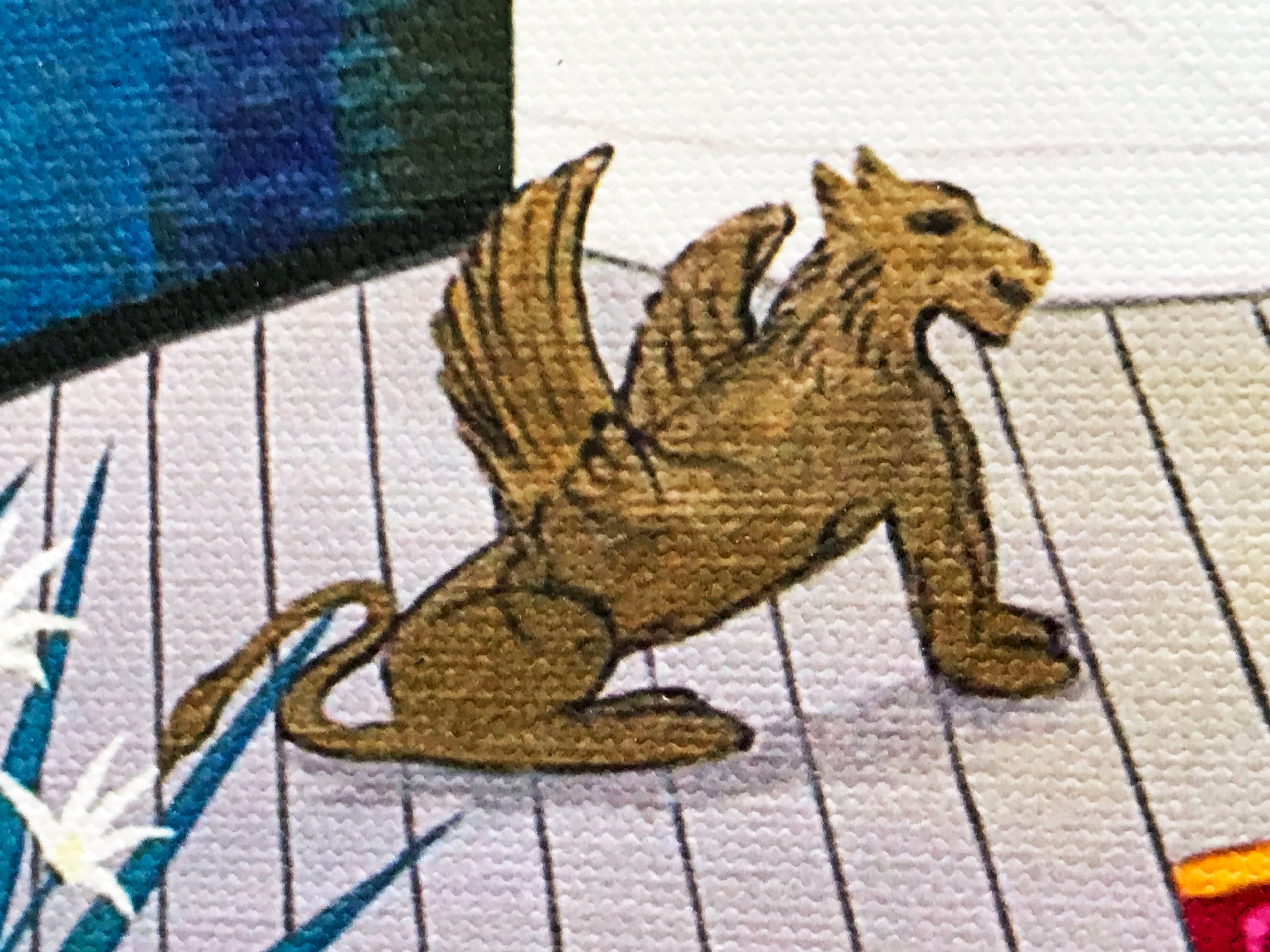 Interior with Brazilin Fanch Ledan Canvas Giclée Print Artist Hand Signed and Numbered