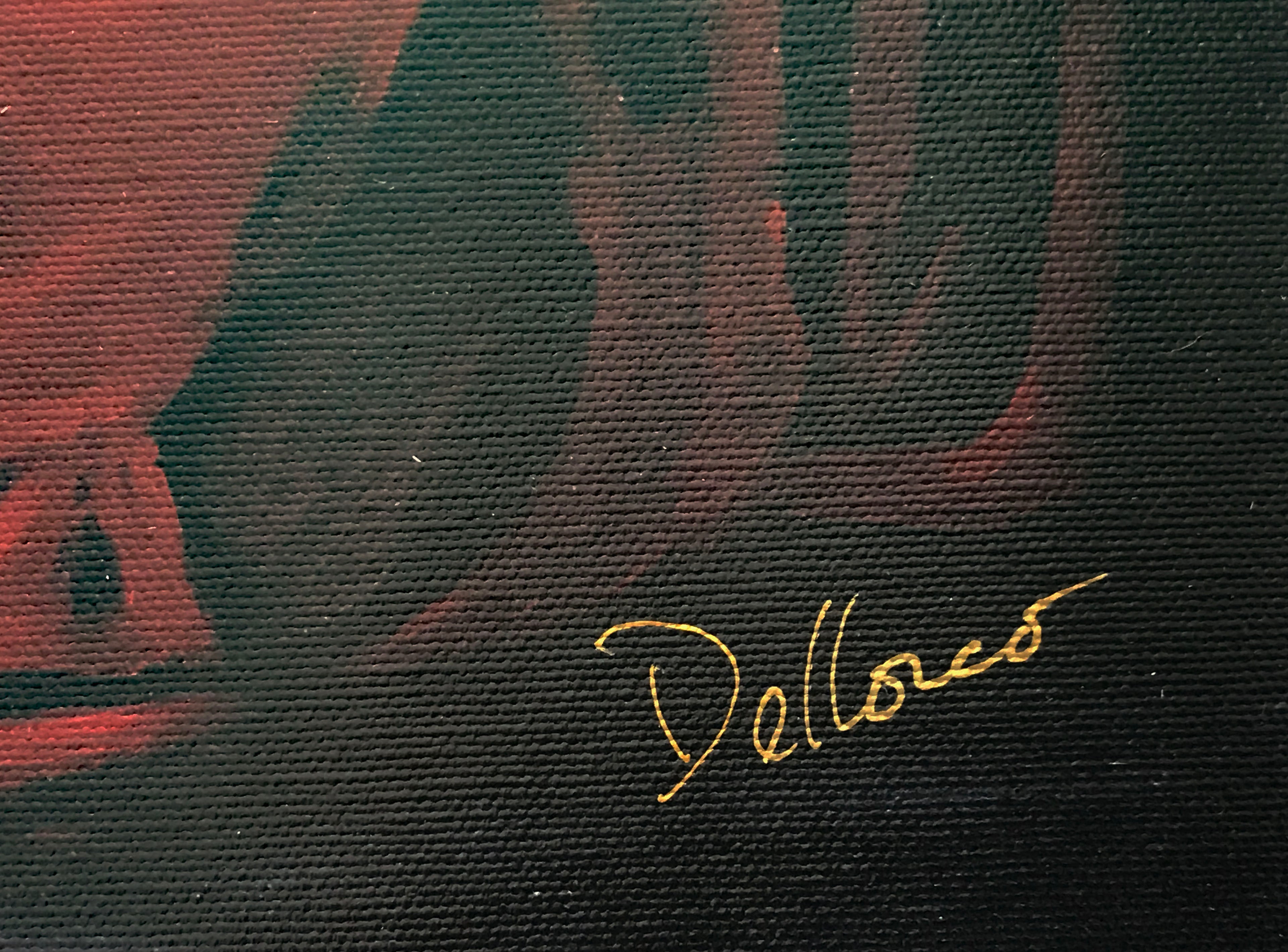 Masks Chris Dellorco Canvas Giclée Print Artist Hand Signed and Numbered