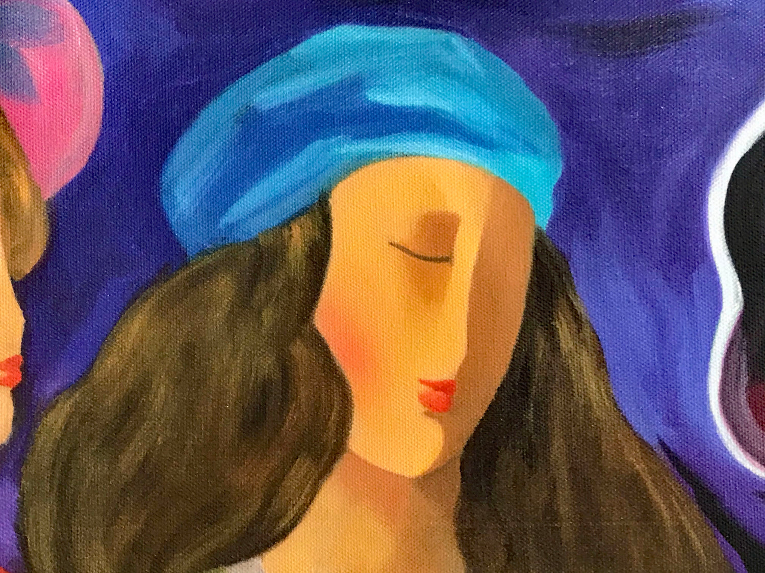 Girls Night Out Arbe Ara Berberyan Canvas Giclée Print Artist Hand Signed and Numbered