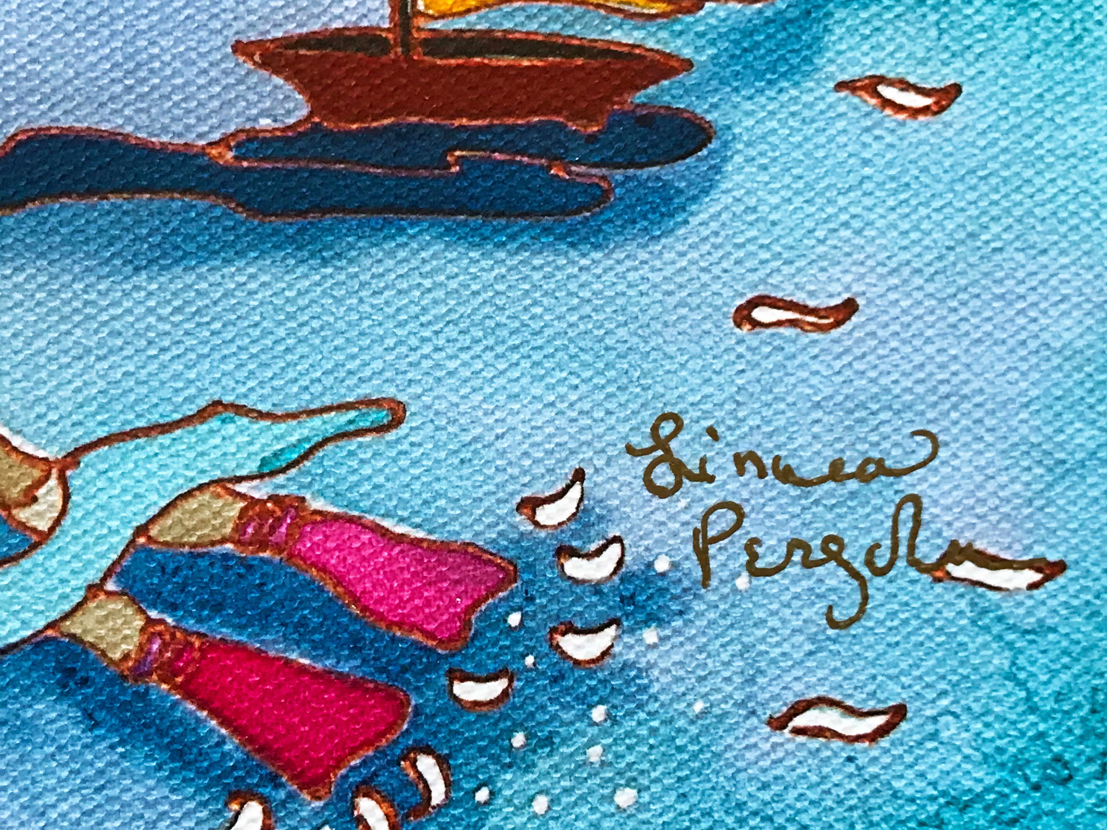 Summer in NYC Linnea Pergola Canvas Giclée Print Artist Hand Signed and Numbered