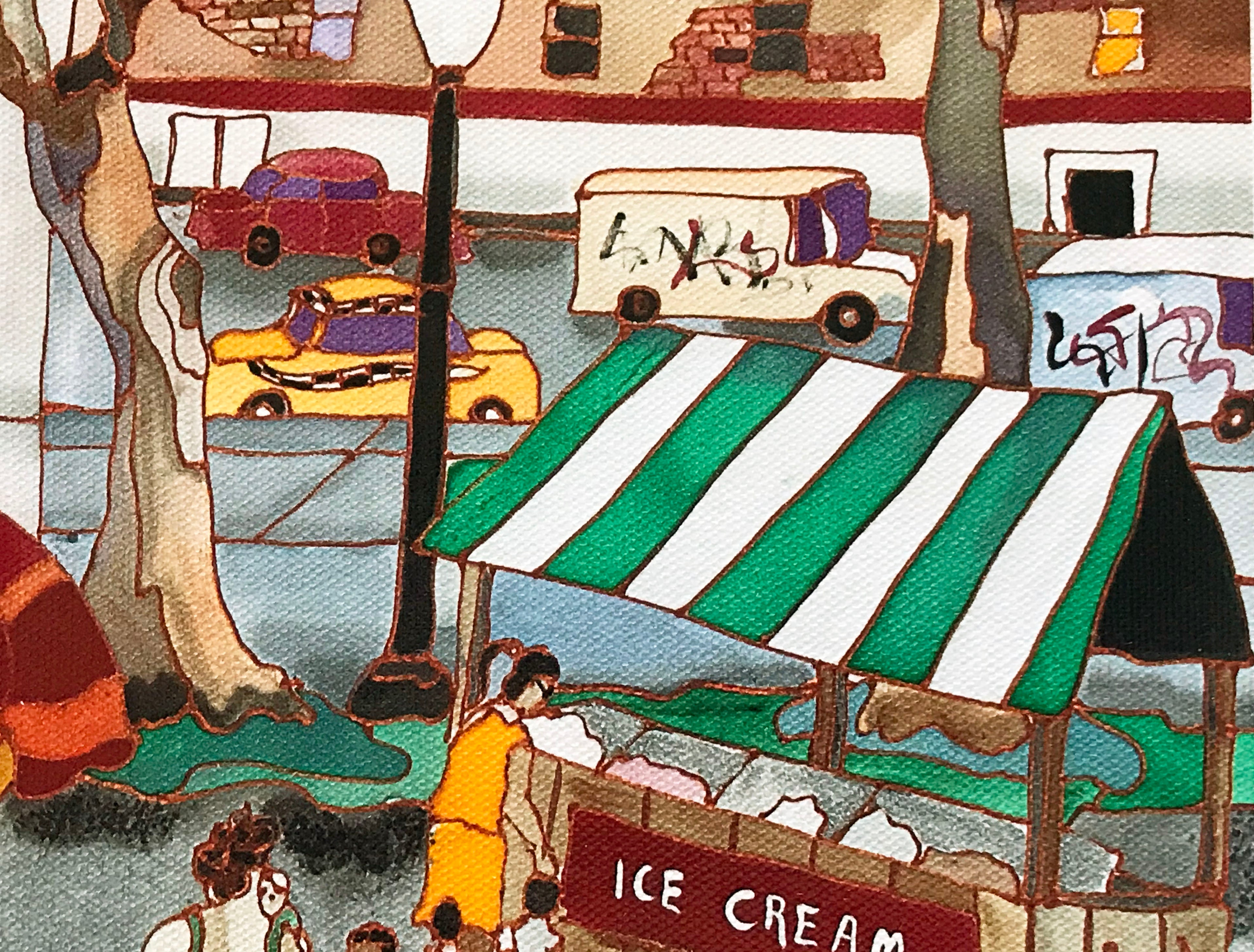 Summer in NYC Linnea Pergola Canvas Giclée Print Artist Hand Signed and Numbered