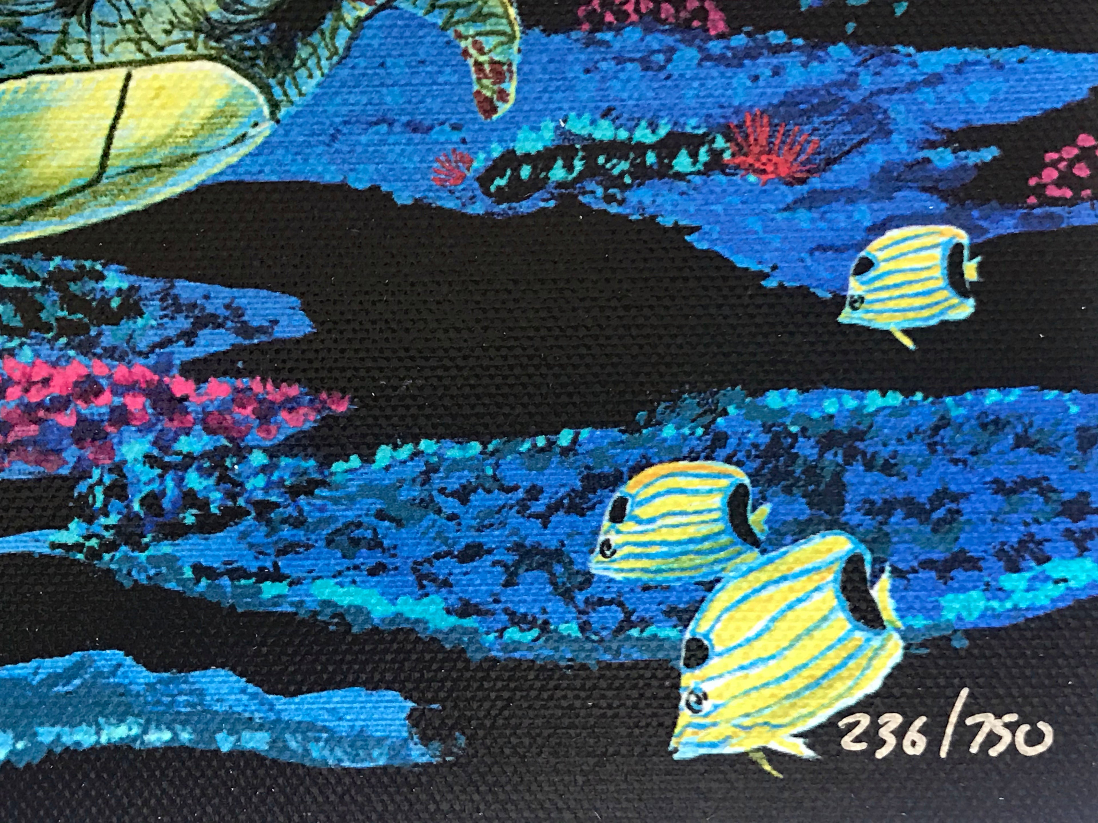 The Living Sea Wyland Canvas Giclée Print Artist Hand Signed and Numbered