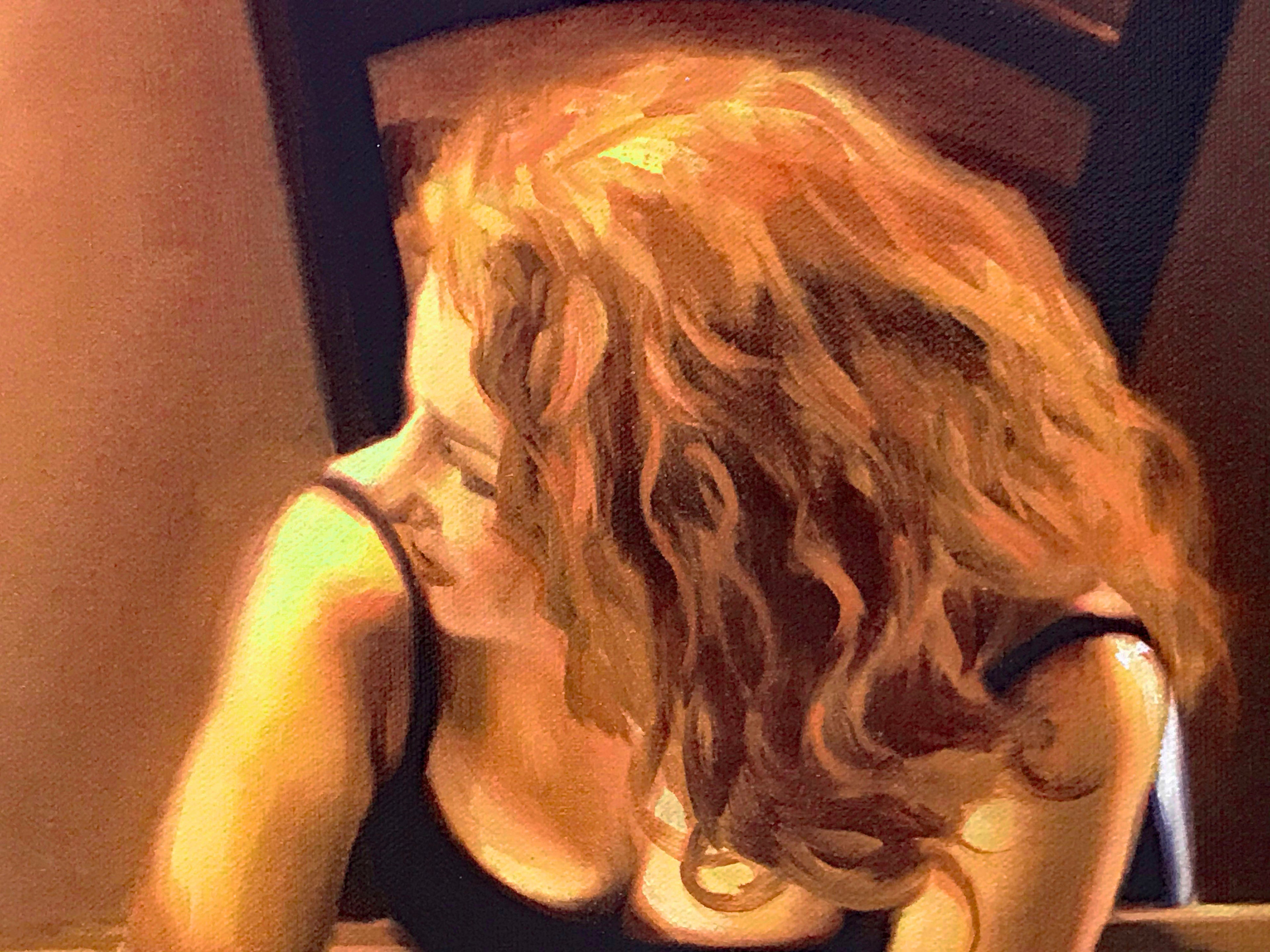 Meet Me at the Bar Carrie Graber Canvas Giclée Print Artist Hand Signed and Numbered