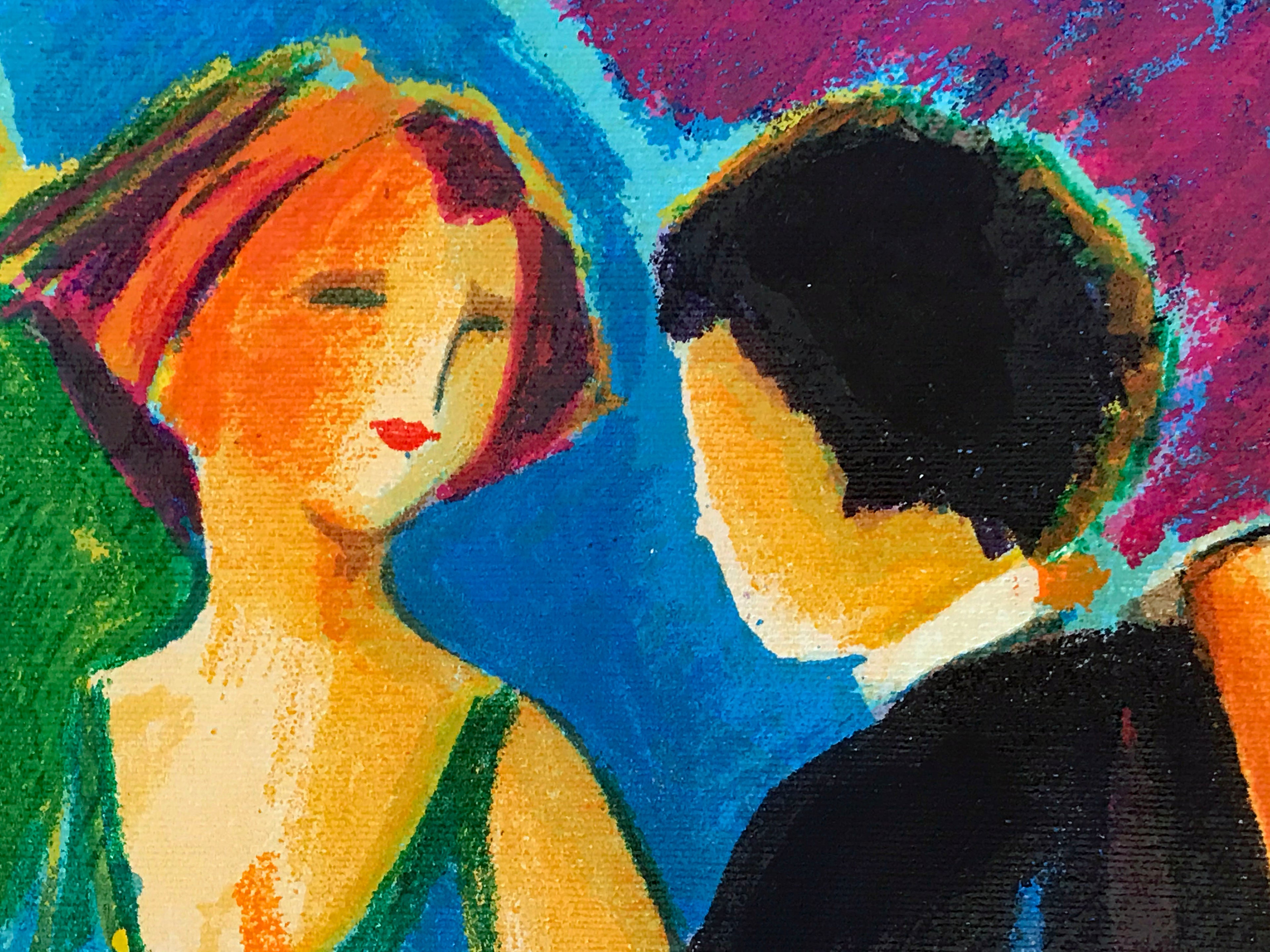 The Tango Club Philip Maxwell Canvas Serigraph Print Artist Hand Signed and Numbered