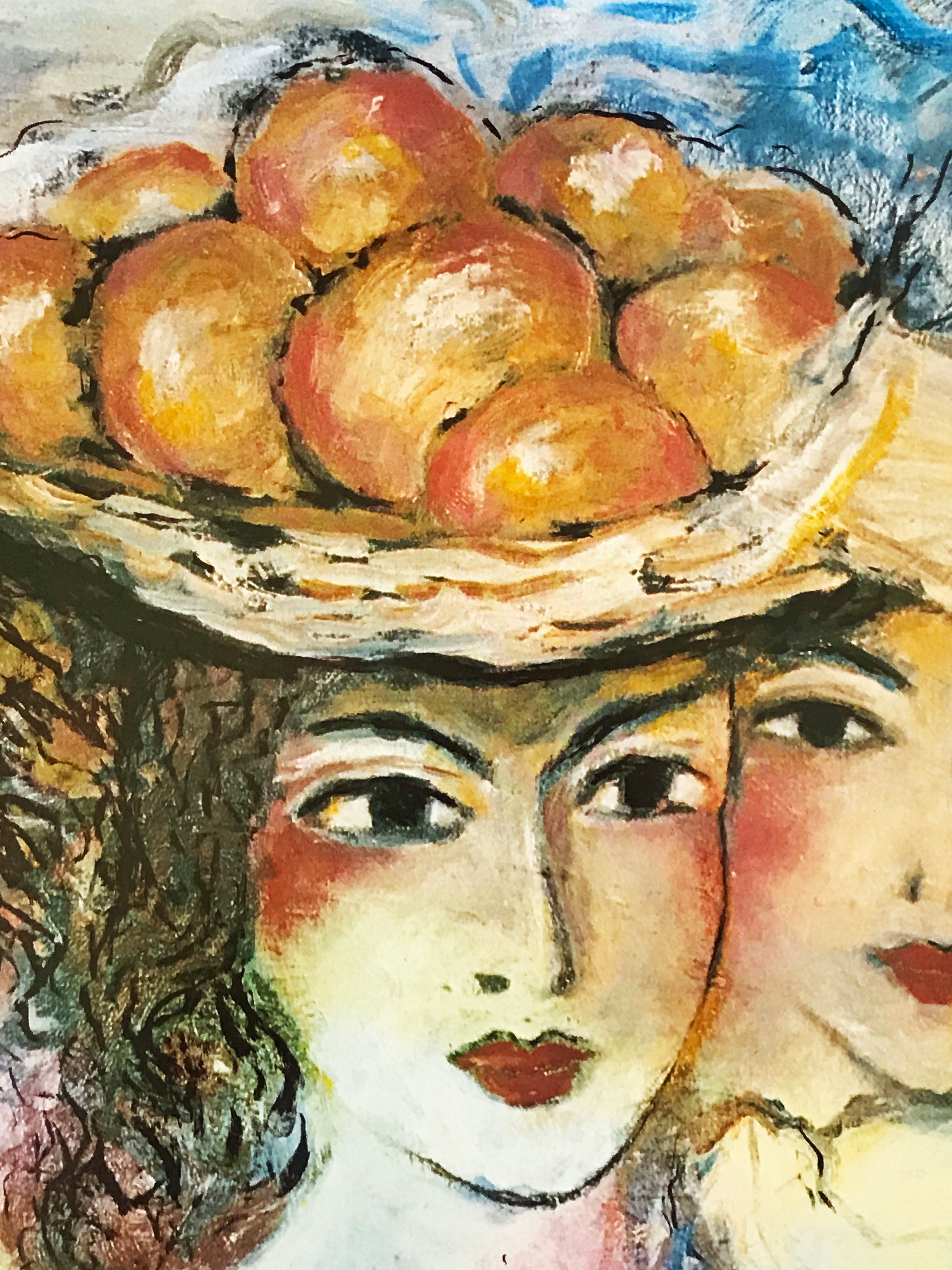 Three Women Zamy Steynovitz Offset Lithograph Print Artist Hand Signed Numbered and Framed