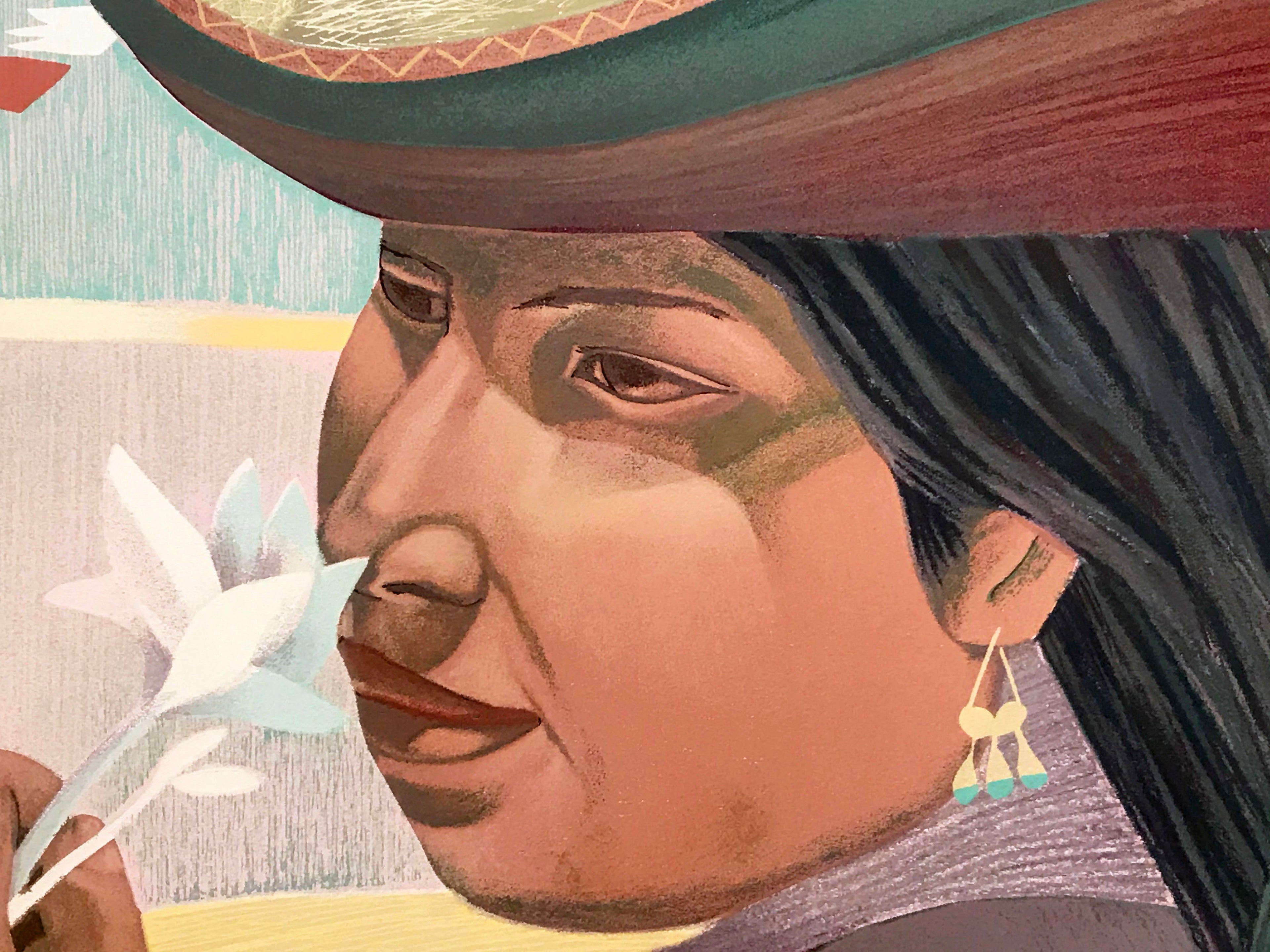 Fiesta Del Sol Mario Cespedes Serigraph Print Artist Hand Signed and Numbered
