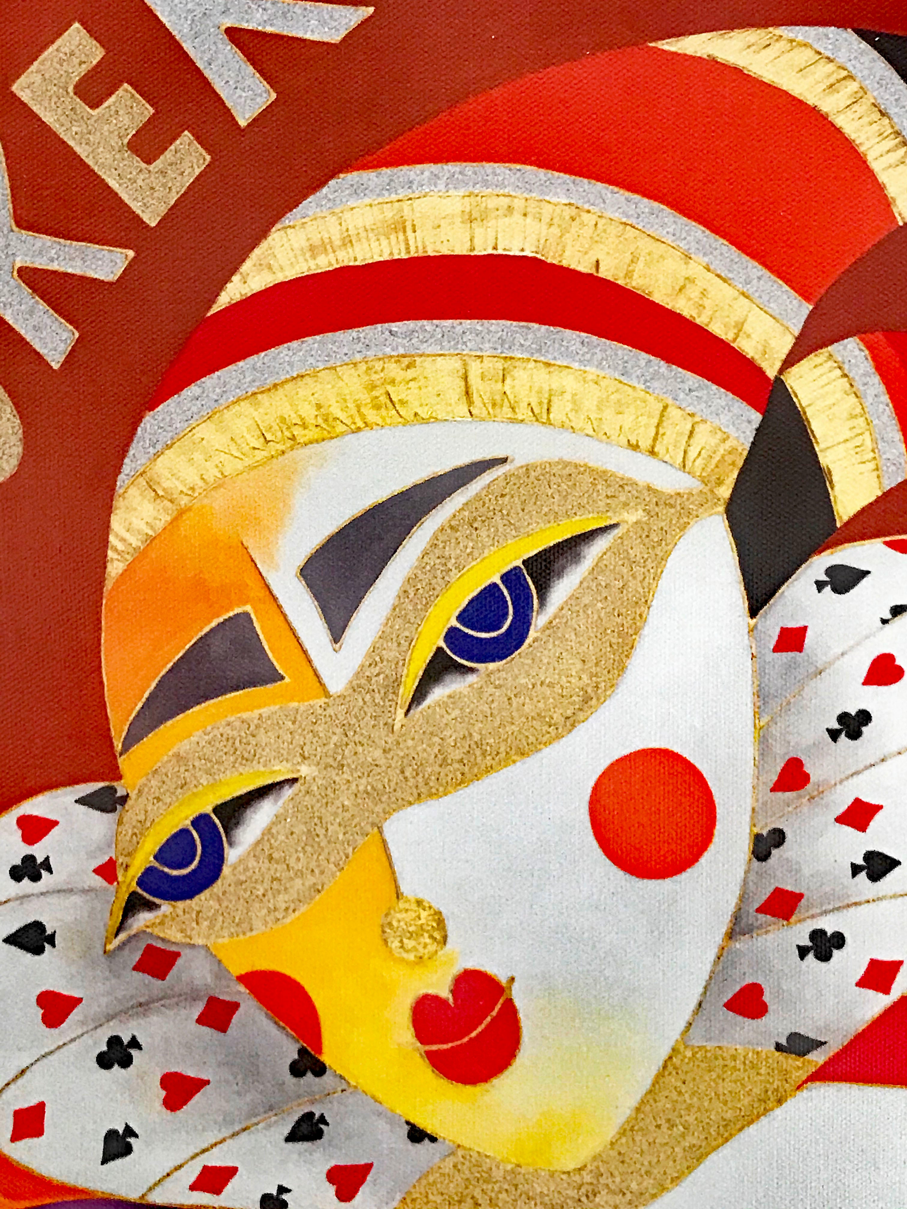 The Joker is Wild Arbe Ara Berberyan Canvas Giclée Print Artist Hand Signed and Numbered