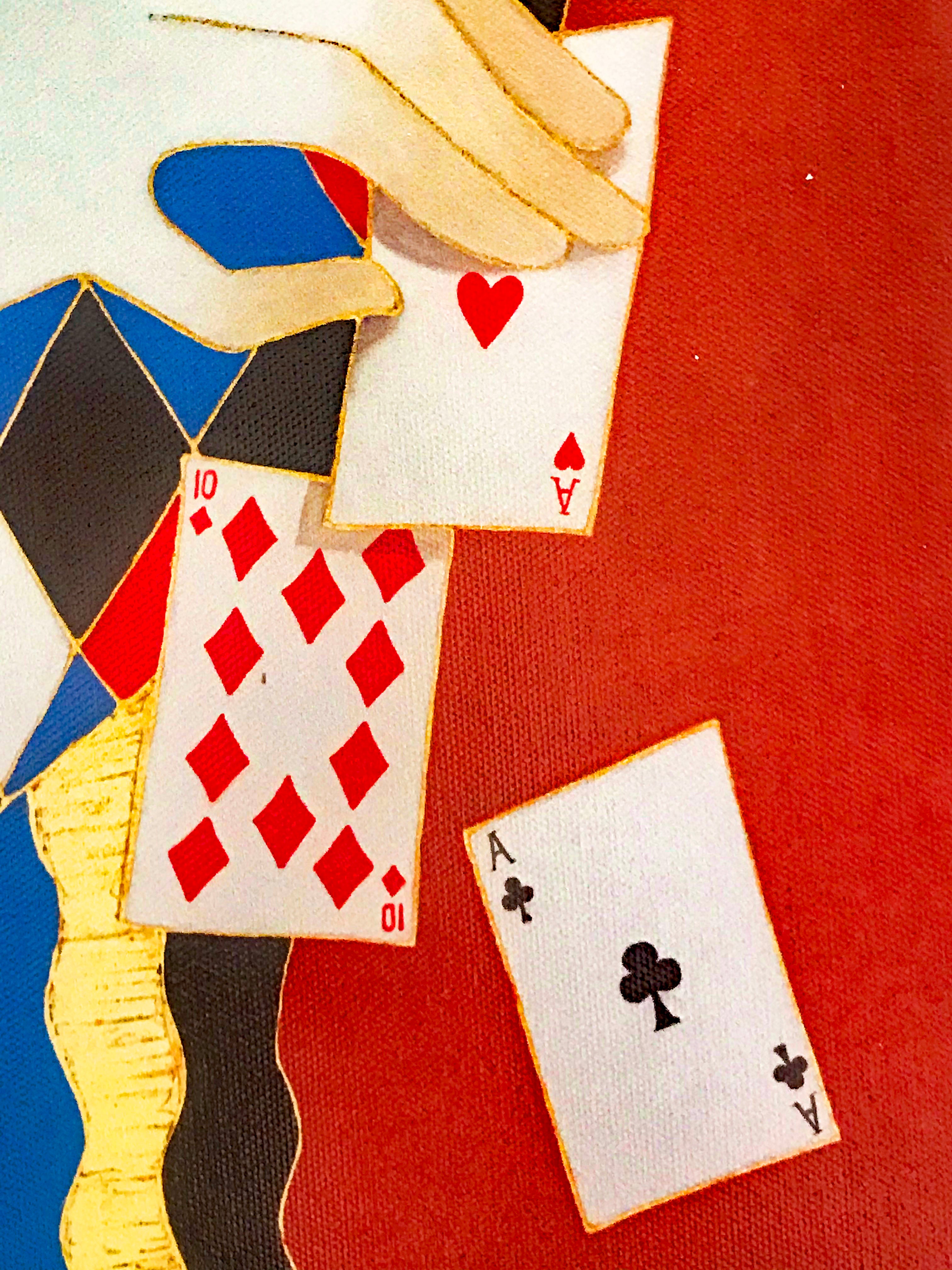 The Joker is Wild Arbe Ara Berberyan Canvas Giclée Print Artist Hand Signed and Numbered