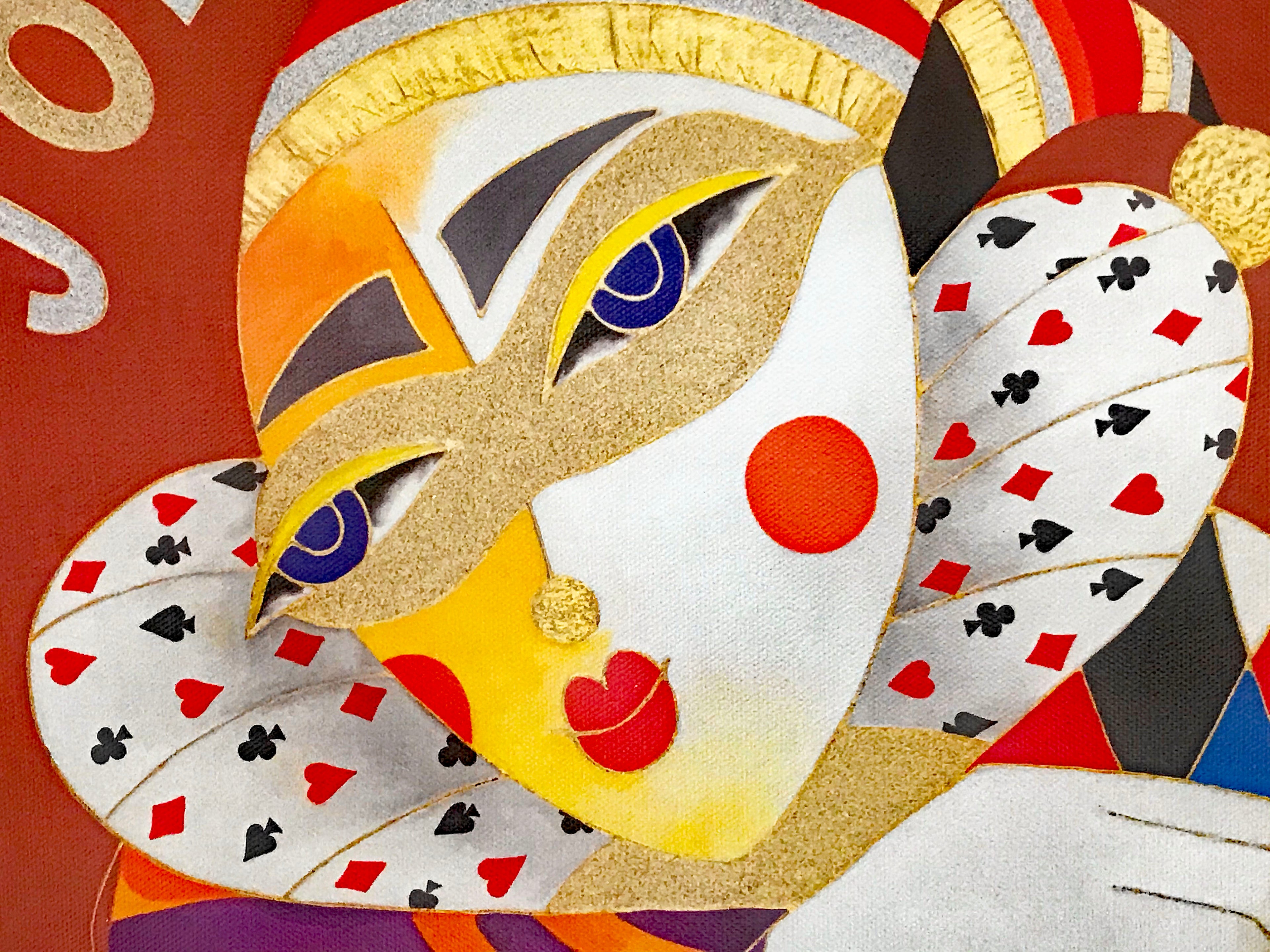 The Joker is Wild Arbe Ara Berberyan Canvas Giclée Print Artist Hand Signed and Numbered