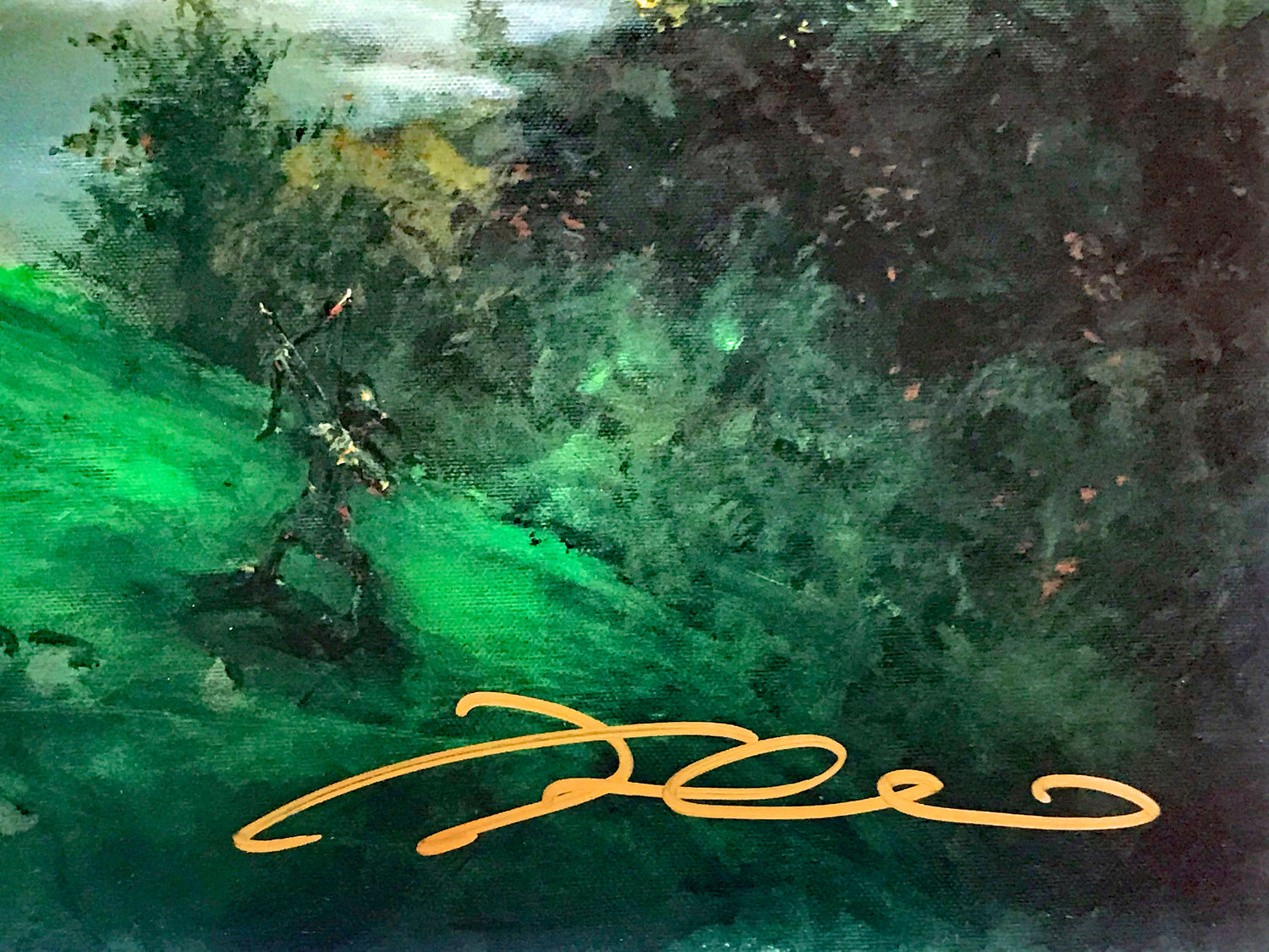 Dream Green Come True James Coleman Lithograph Print Artist Hand Signed and Numbered