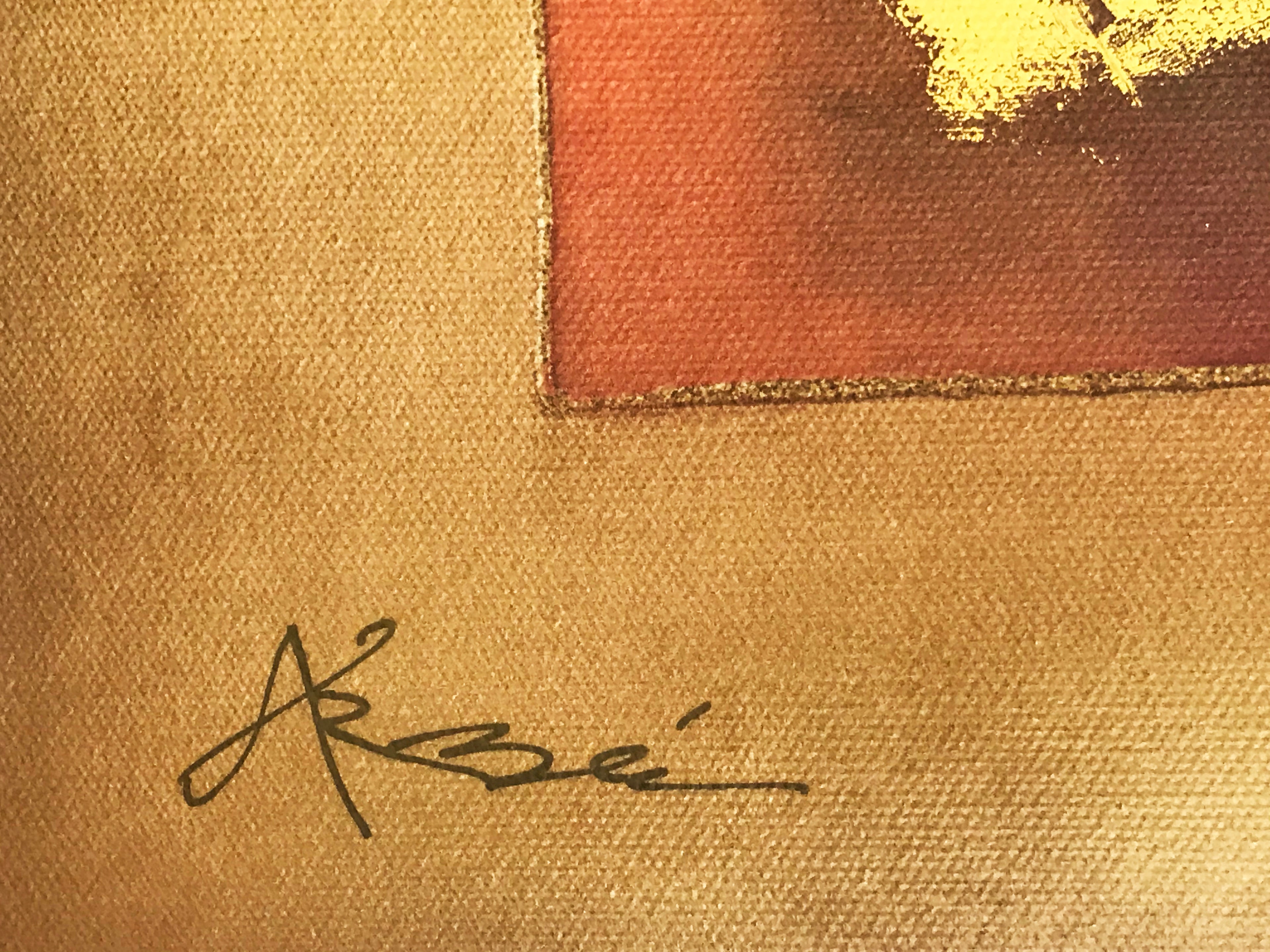 Nordic Queen of Spades Arbe Ara Berberyan Hand Embellished Canvas Giclée Print Artist Artist Signed and Numbered