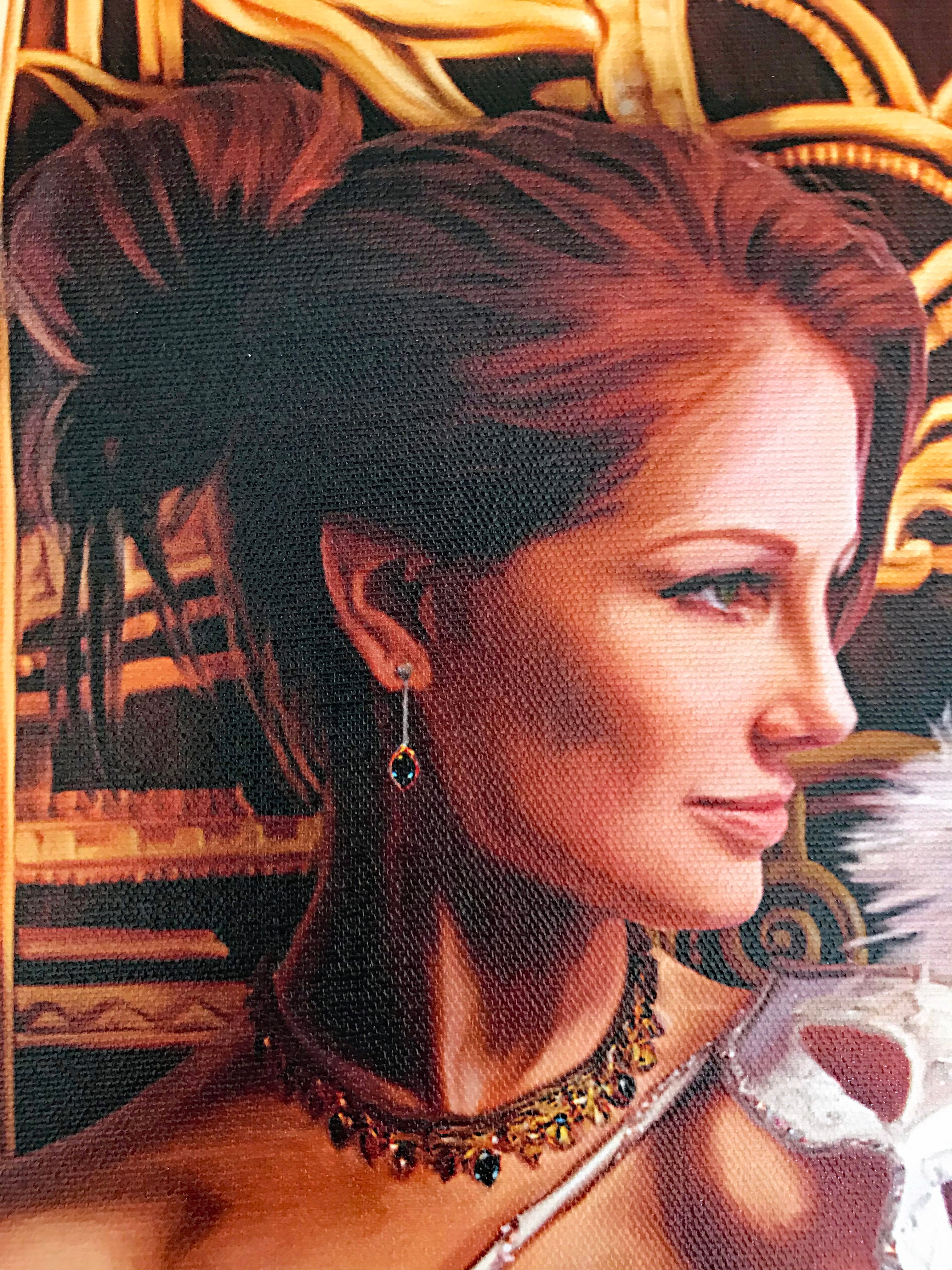 The Costume Ball Chris Dellorco Canvas Giclée Print Artist Hand Signed and Numbered