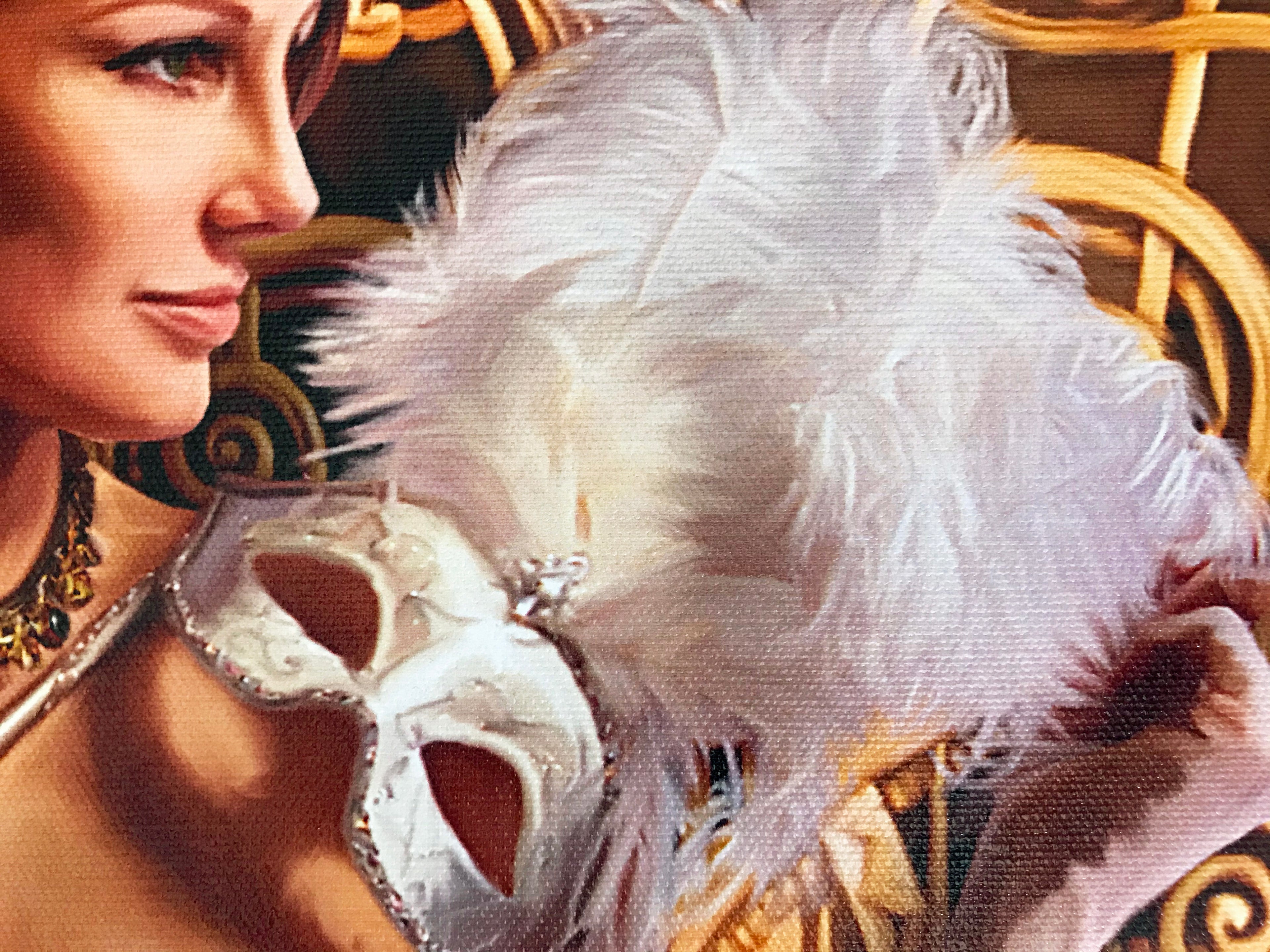 The Costume Ball Chris Dellorco Canvas Giclée Print Artist Hand Signed and Numbered