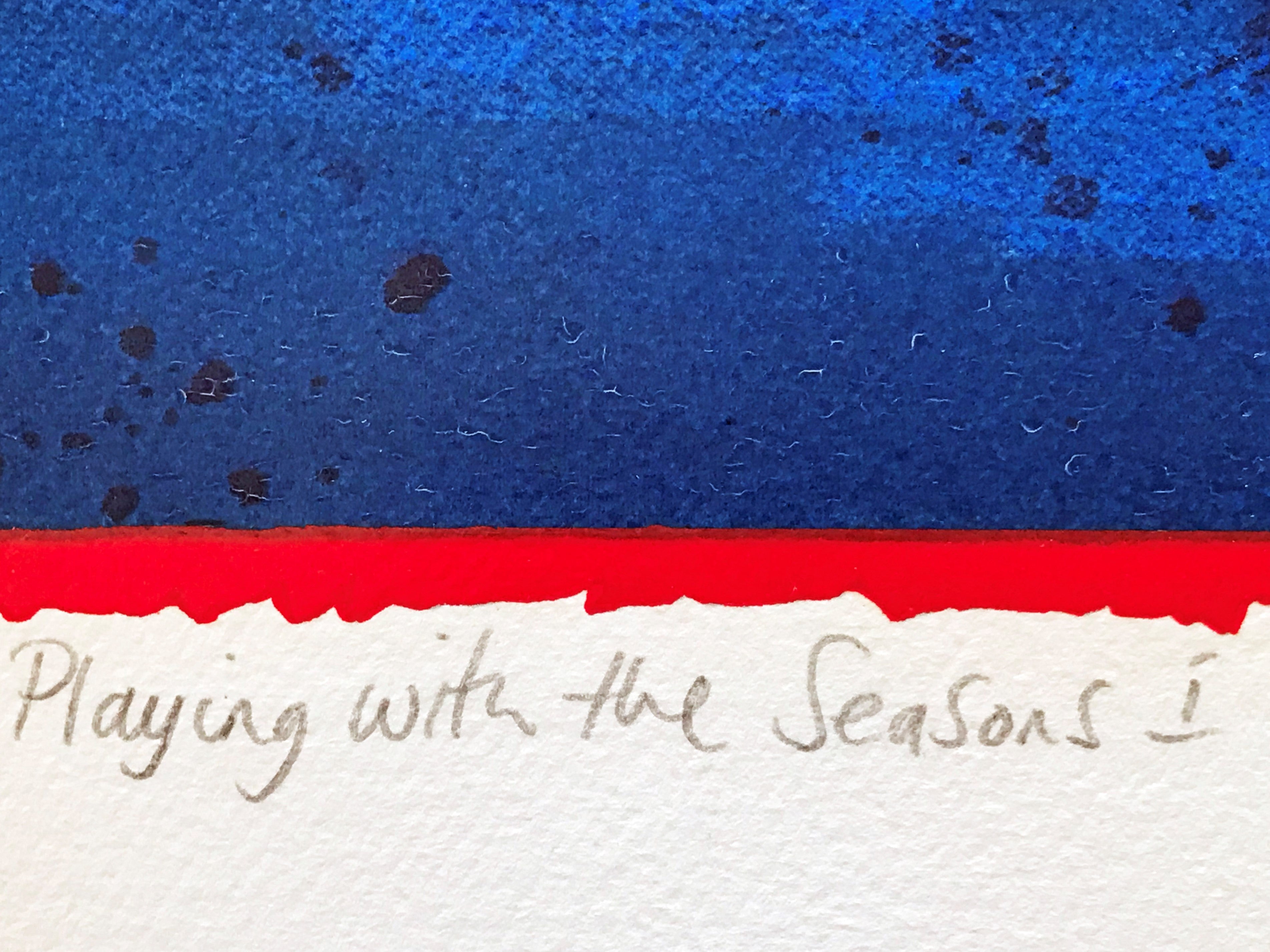 Playing with the Seasons I B H Brody Serigraph Print Artist Hand Signed and Numbered