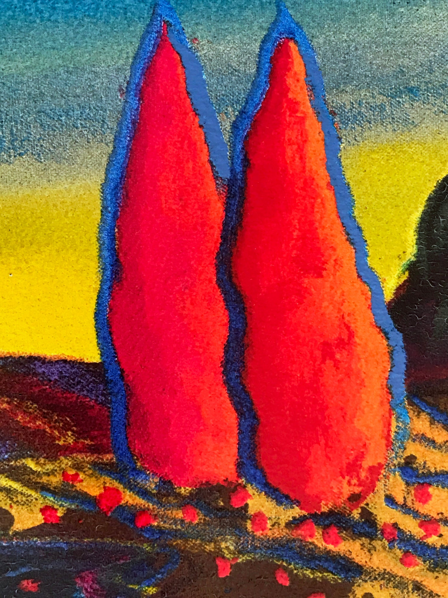 Playing with the Seasons I B H Brody Serigraph Print Artist Hand Signed and Numbered