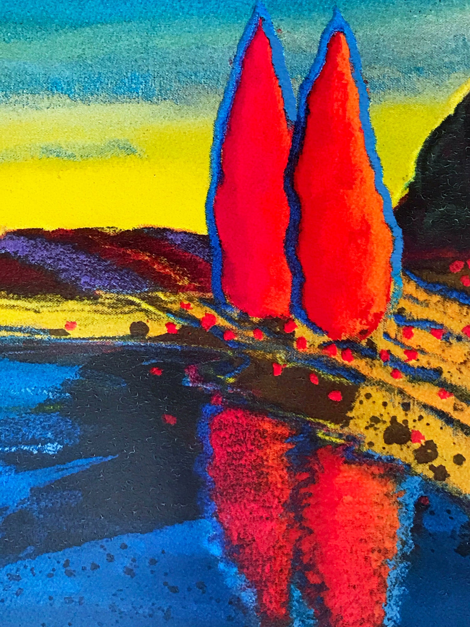 Playing with the Seasons I B H Brody Serigraph Print Artist Hand Signed and Numbered