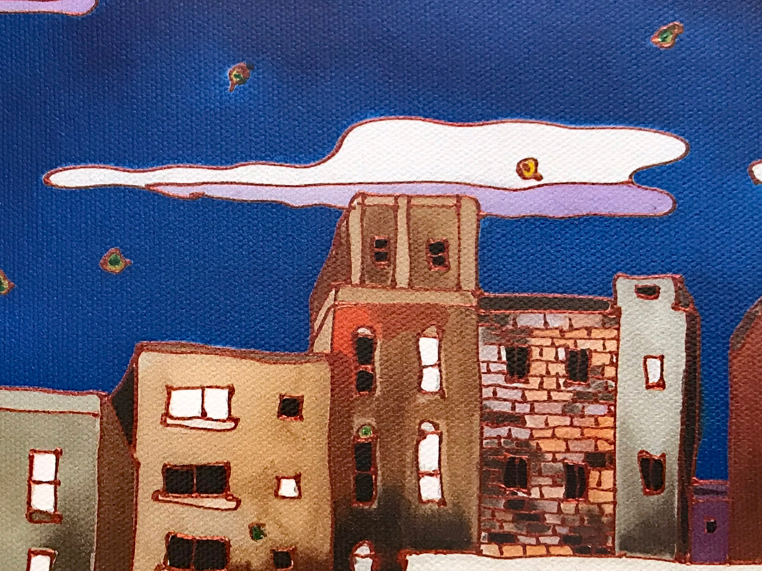 Fall in NYC Linnea Pergola Canvas Giclée Print Artist Hand Signed and Numbered