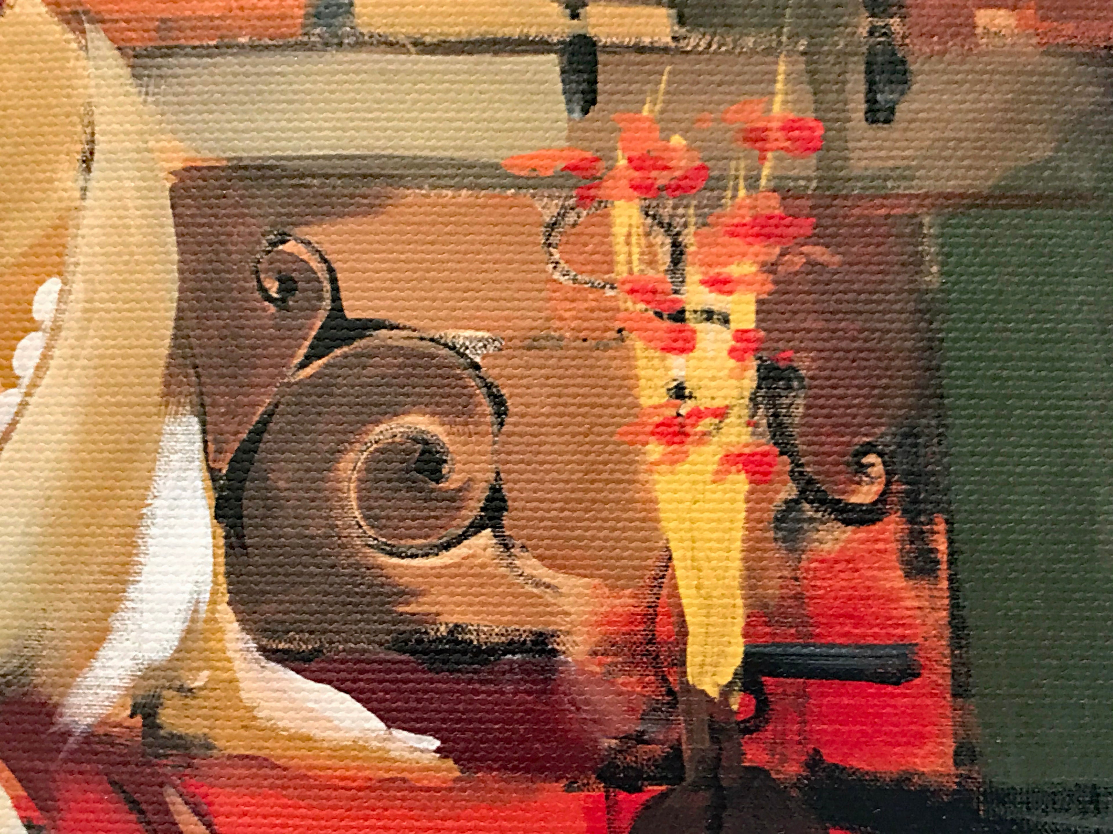 Playing Music Rafael Saryan Artist Proof Canvas Giclée Print Hand Signed and AP Numbered