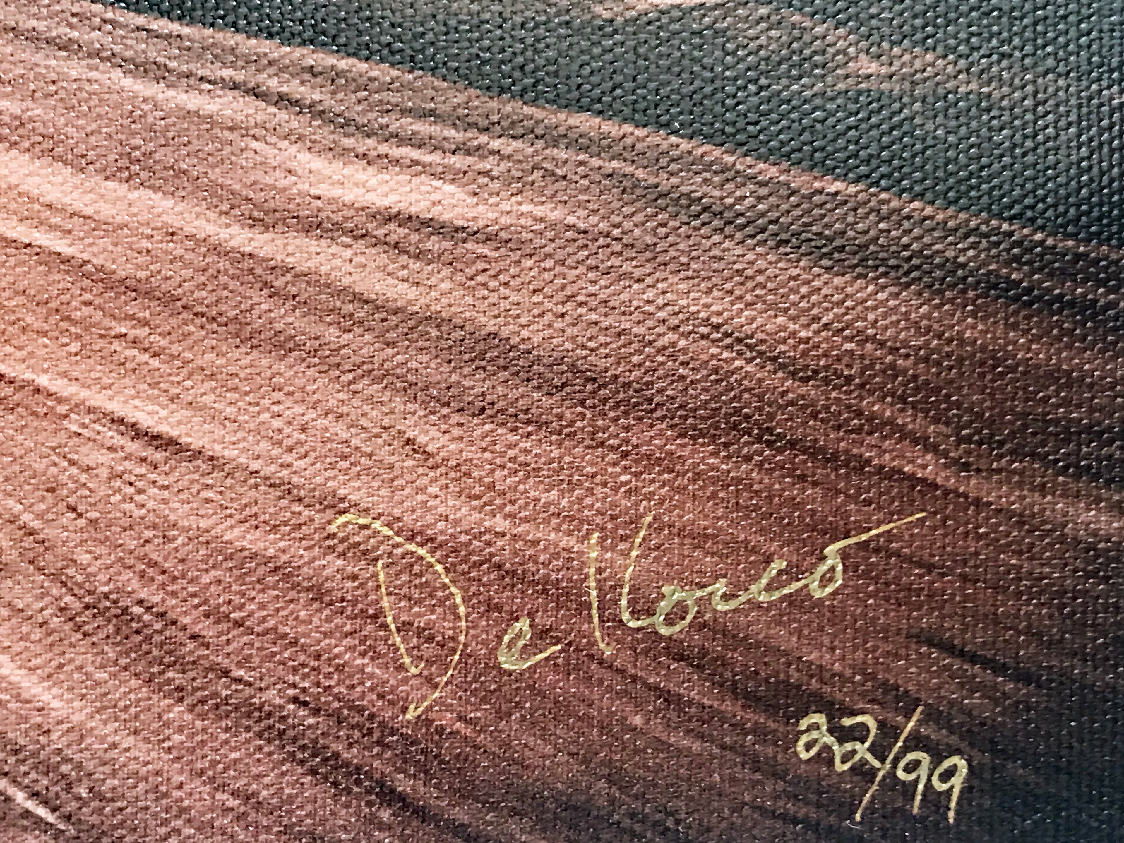 Waiting Chris Dellorco Canvas Giclée Print Artist Hand Signed and Numbered