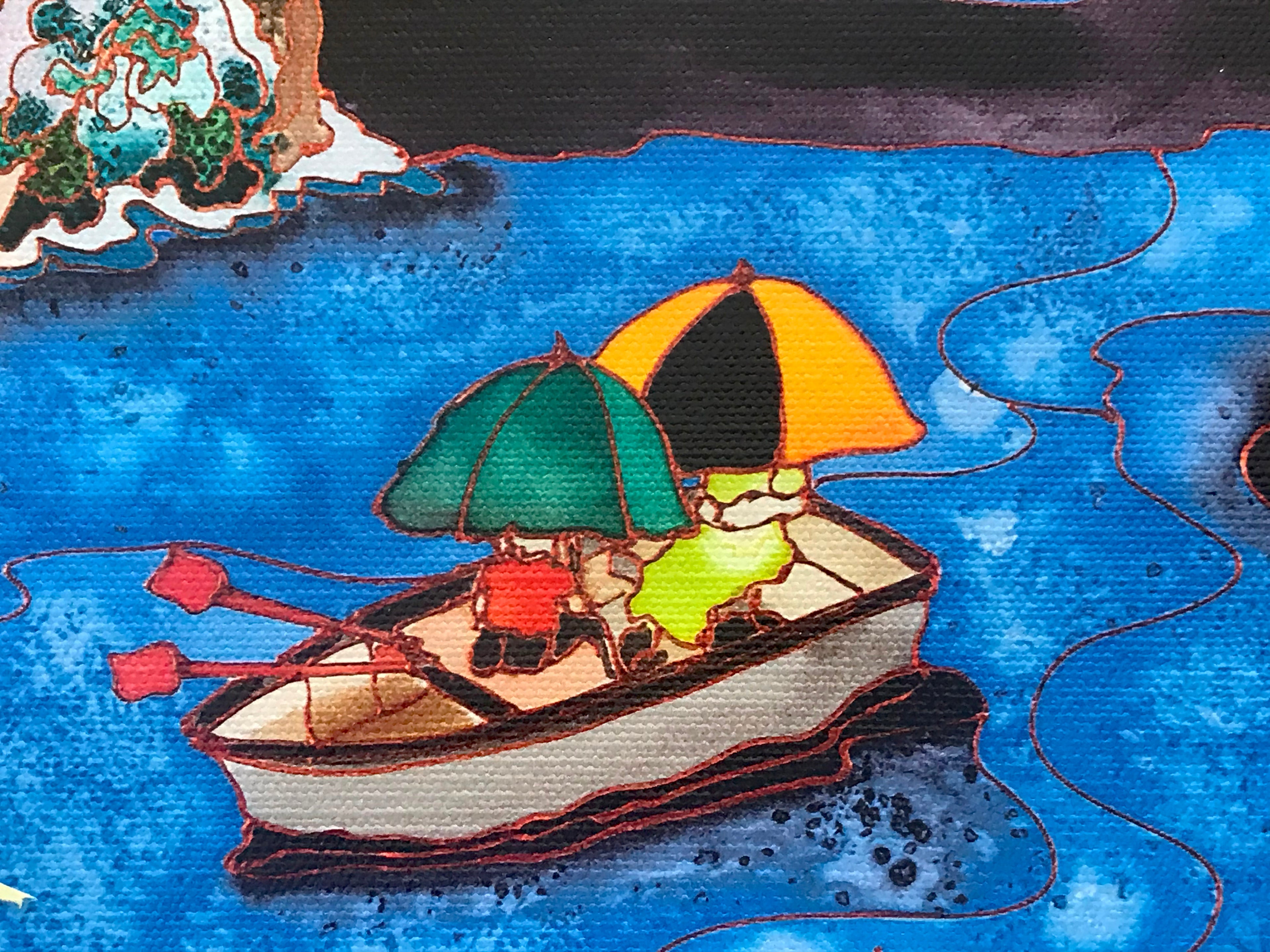 Spring in NYC Linnea Pergola Canvas Giclée Print Artist Hand Signed and Numbered