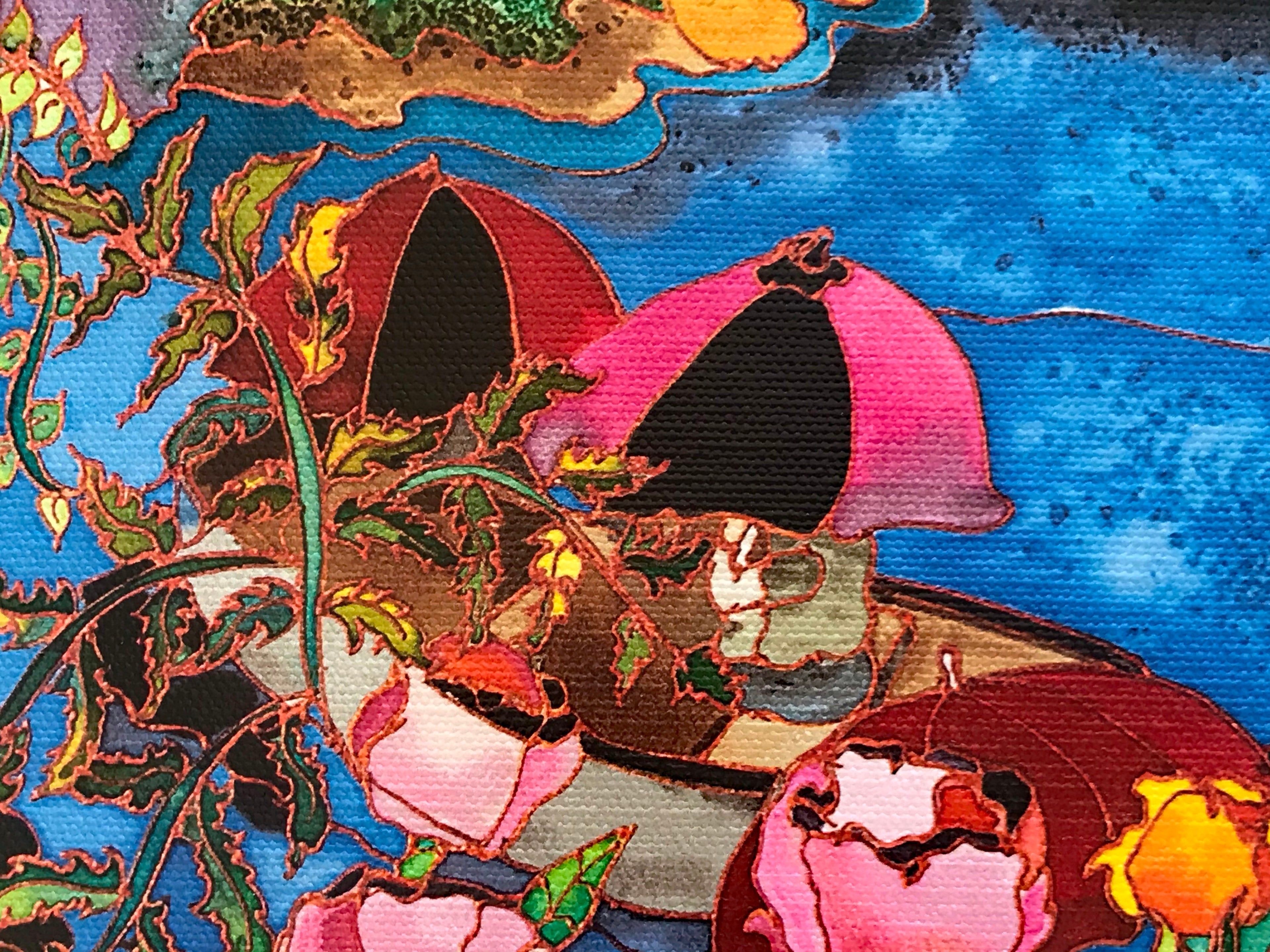 Spring in NYC Linnea Pergola Canvas Giclée Print Artist Hand Signed and Numbered