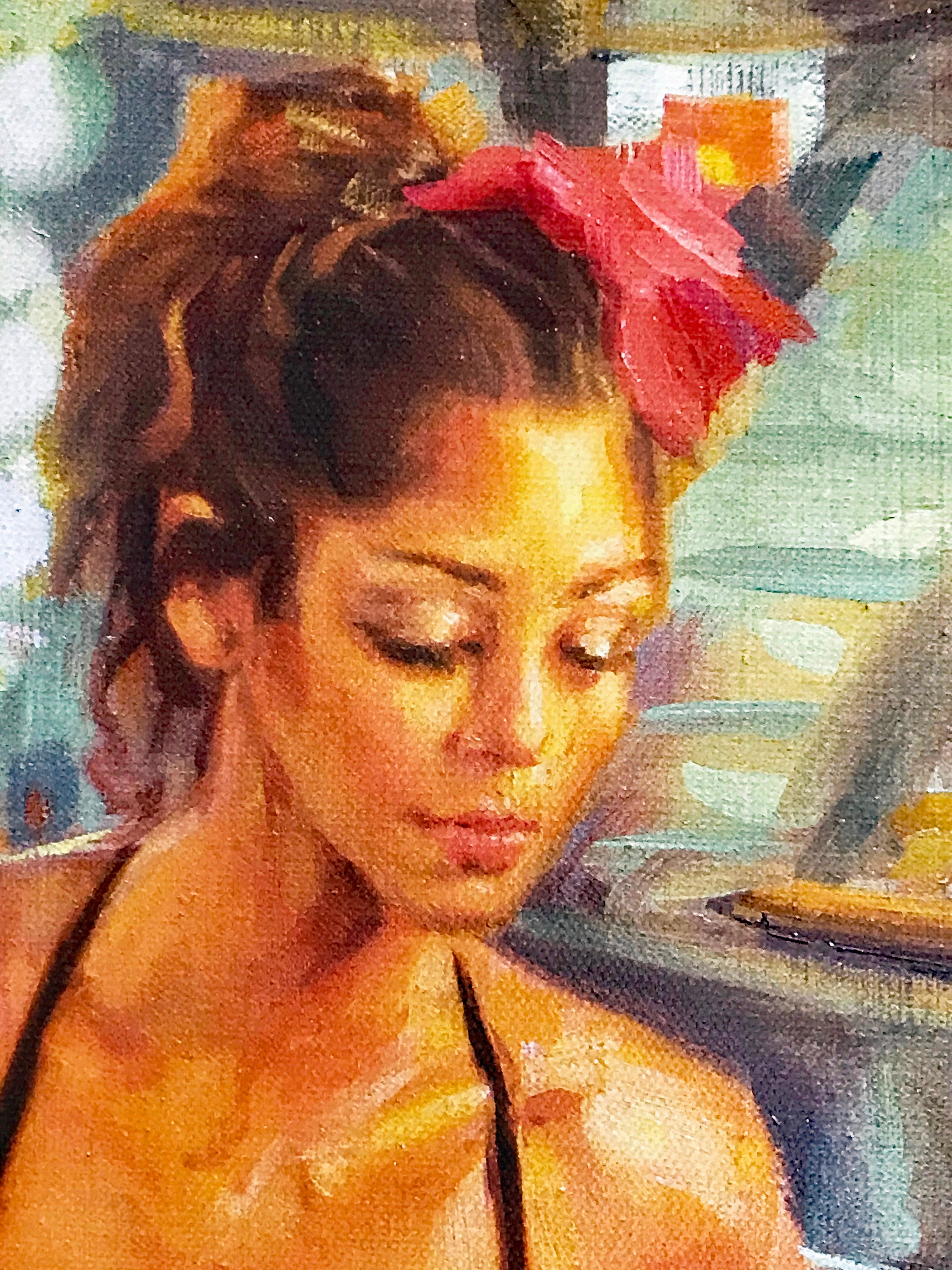 Backstage Carrie Graber Canvas Giclée Print Artist Hand Signed and Numbered
