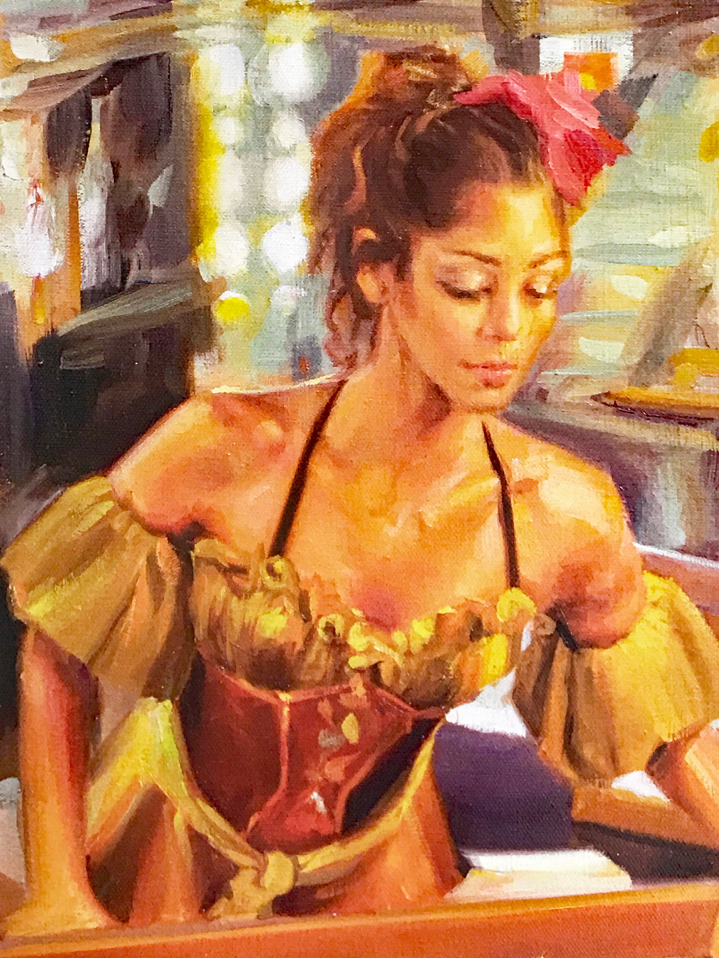 Backstage Carrie Graber Canvas Giclée Print Artist Hand Signed and Numbered