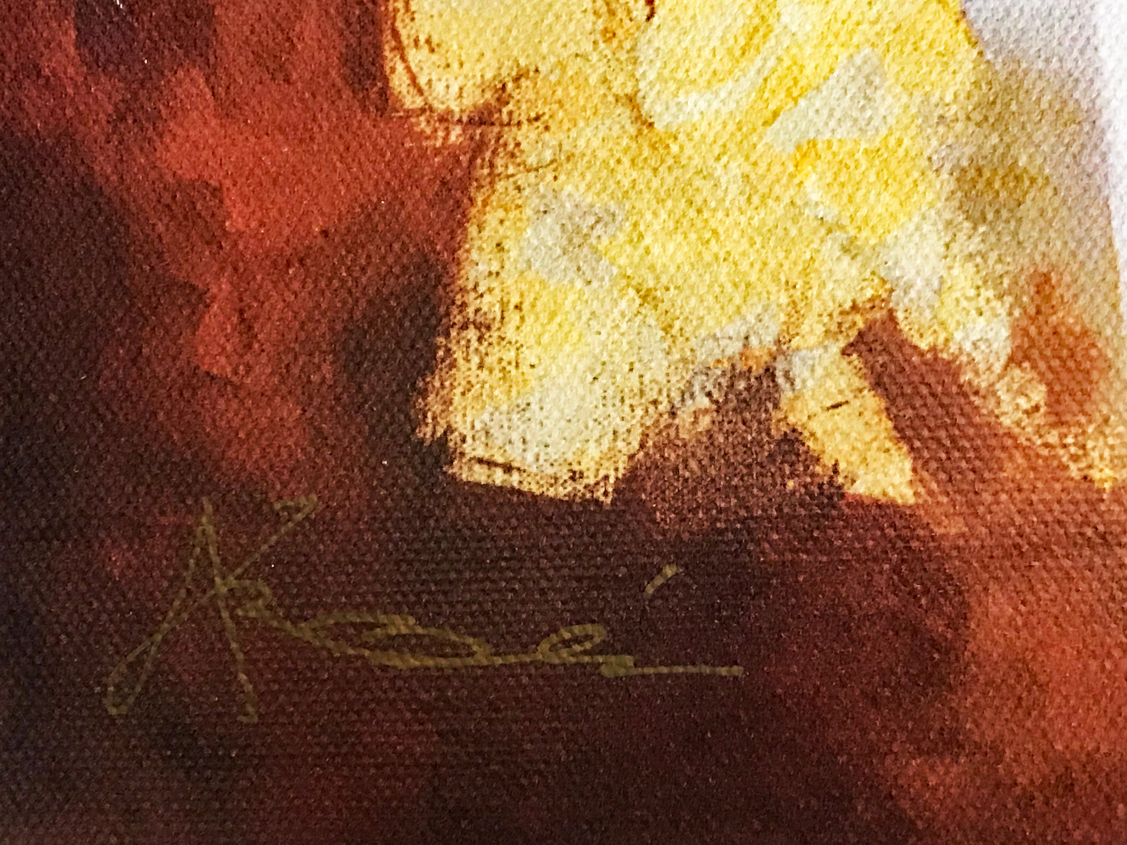 One Eyed Jack Arbe Ara Berberyan Artist Hand Embellished Canvas Giclée Print Signed and Numbered