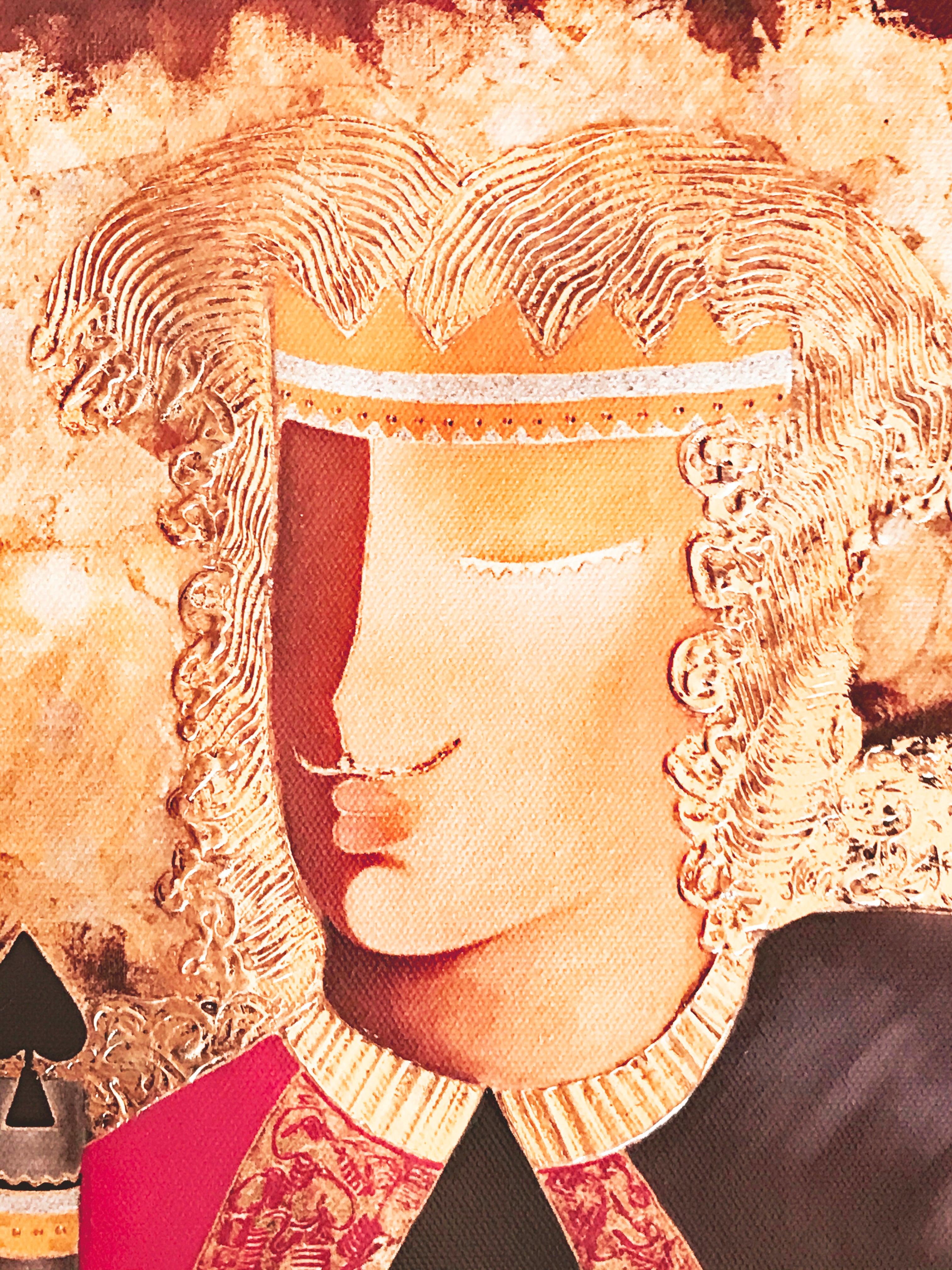 One Eyed Jack Arbe Ara Berberyan Artist Hand Embellished Canvas Giclée Print Signed and Numbered