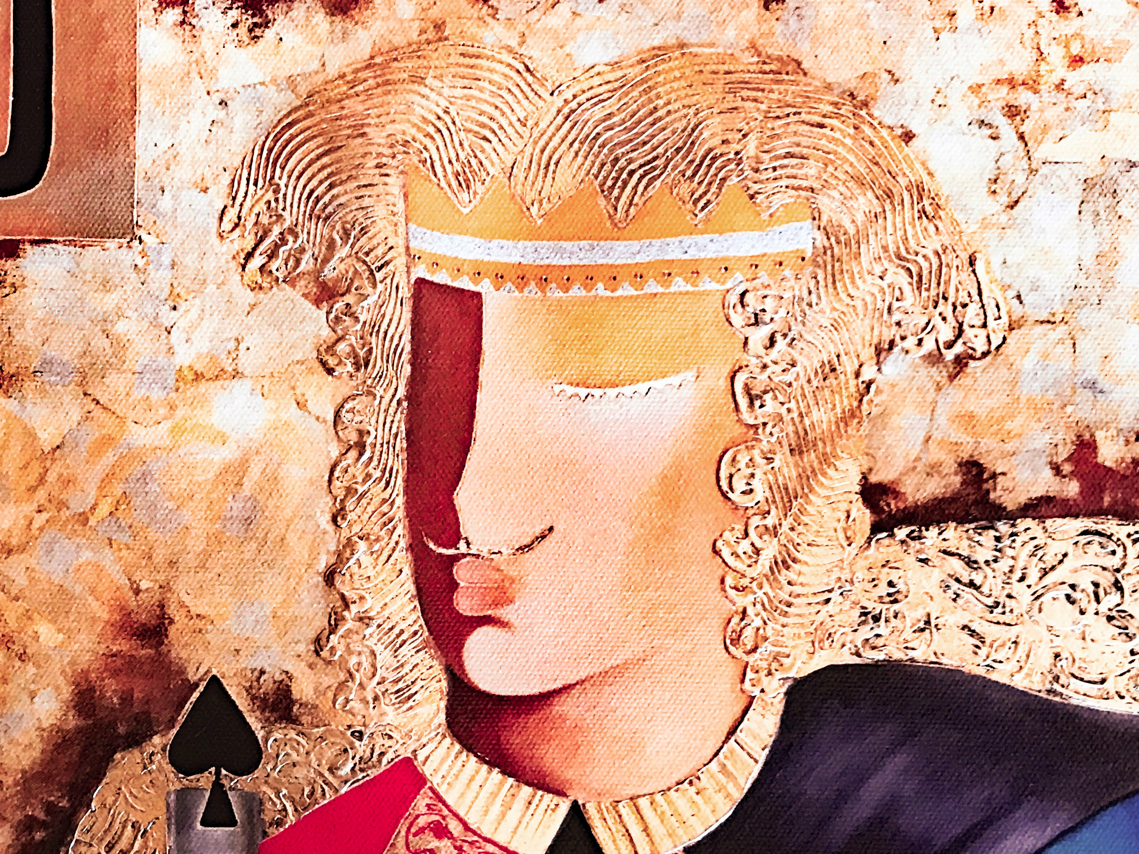 One Eyed Jack Arbe Ara Berberyan Artist Hand Embellished Canvas Giclée Print Signed and Numbered