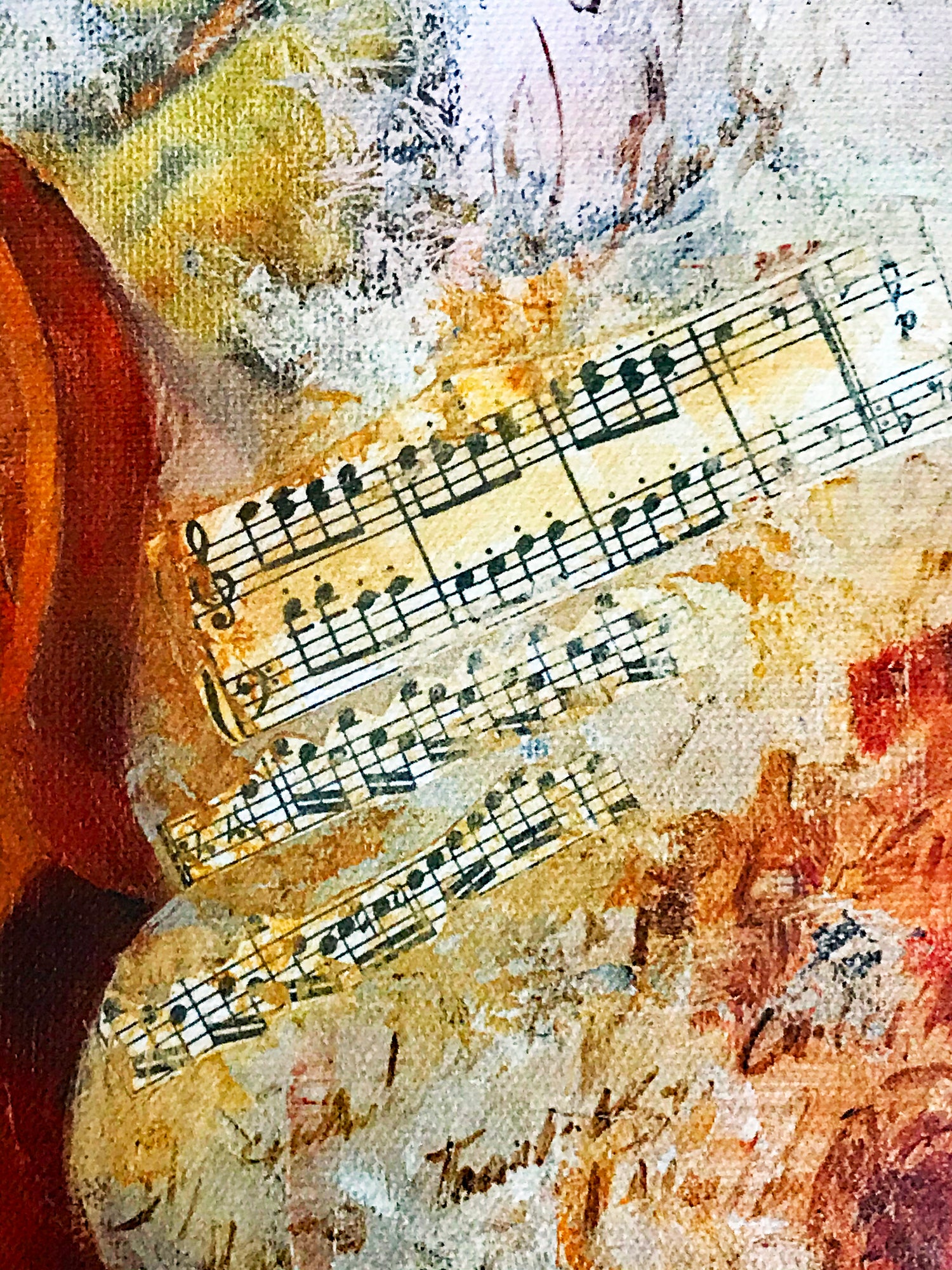 Golden Sonata Arbe Ara Berberyan Canvas Giclée Print Artist Hand Signed and Numbered