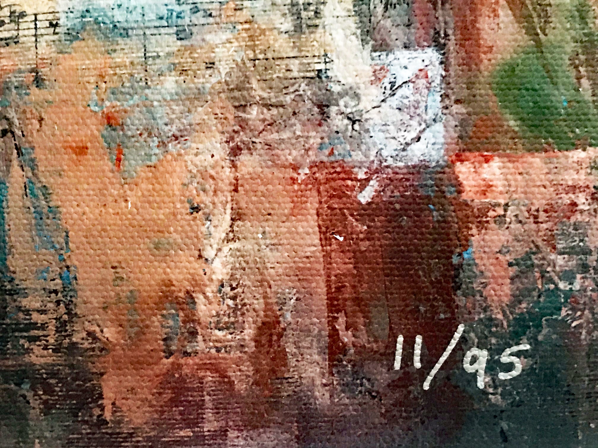 Violin Construction Arbe Ara Berberyan Canvas Giclée Print Artist Hand Signed and Numbered