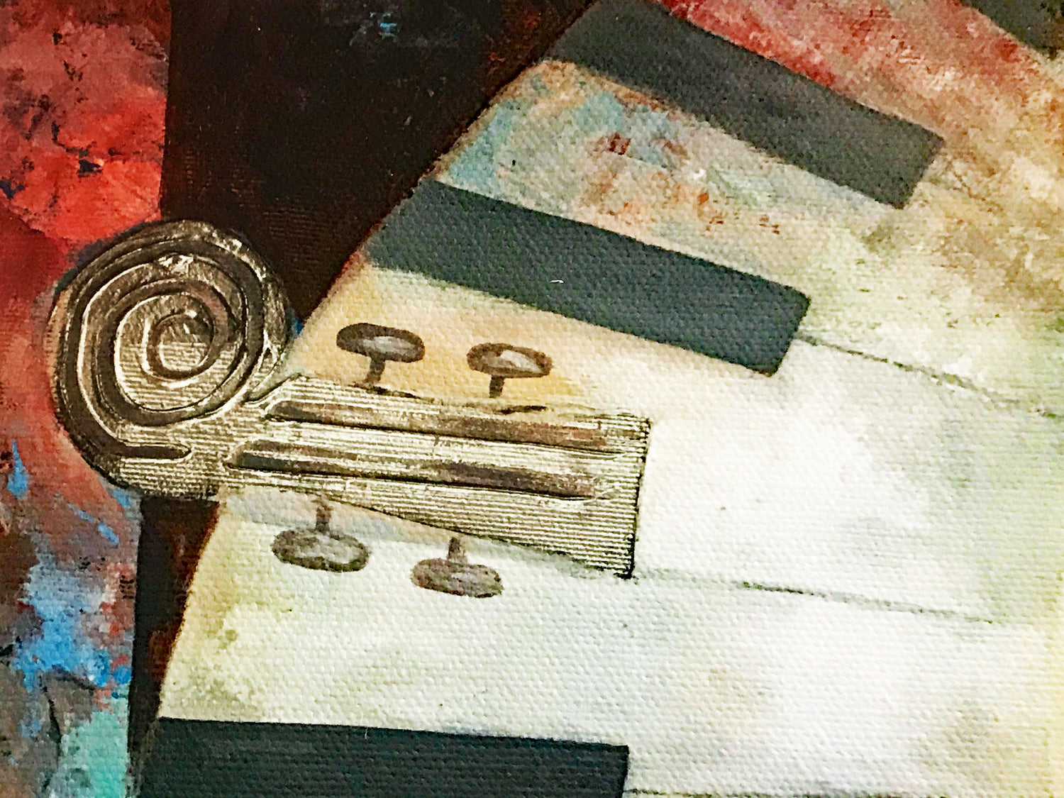 Violin Construction Arbe Ara Berberyan Canvas Giclée Print Artist Hand Signed and Numbered