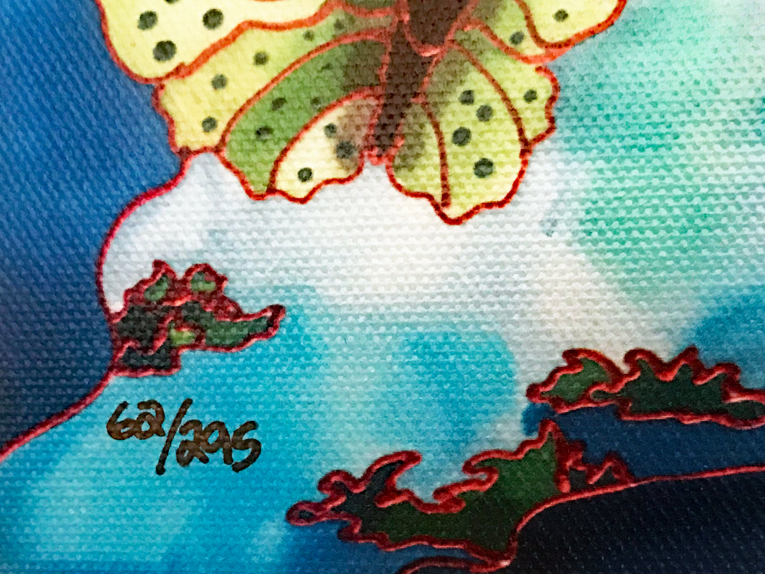 Butterfly Cove II Linnea Pergola Canvas Giclée Print Artist Hand Signed and Numbered